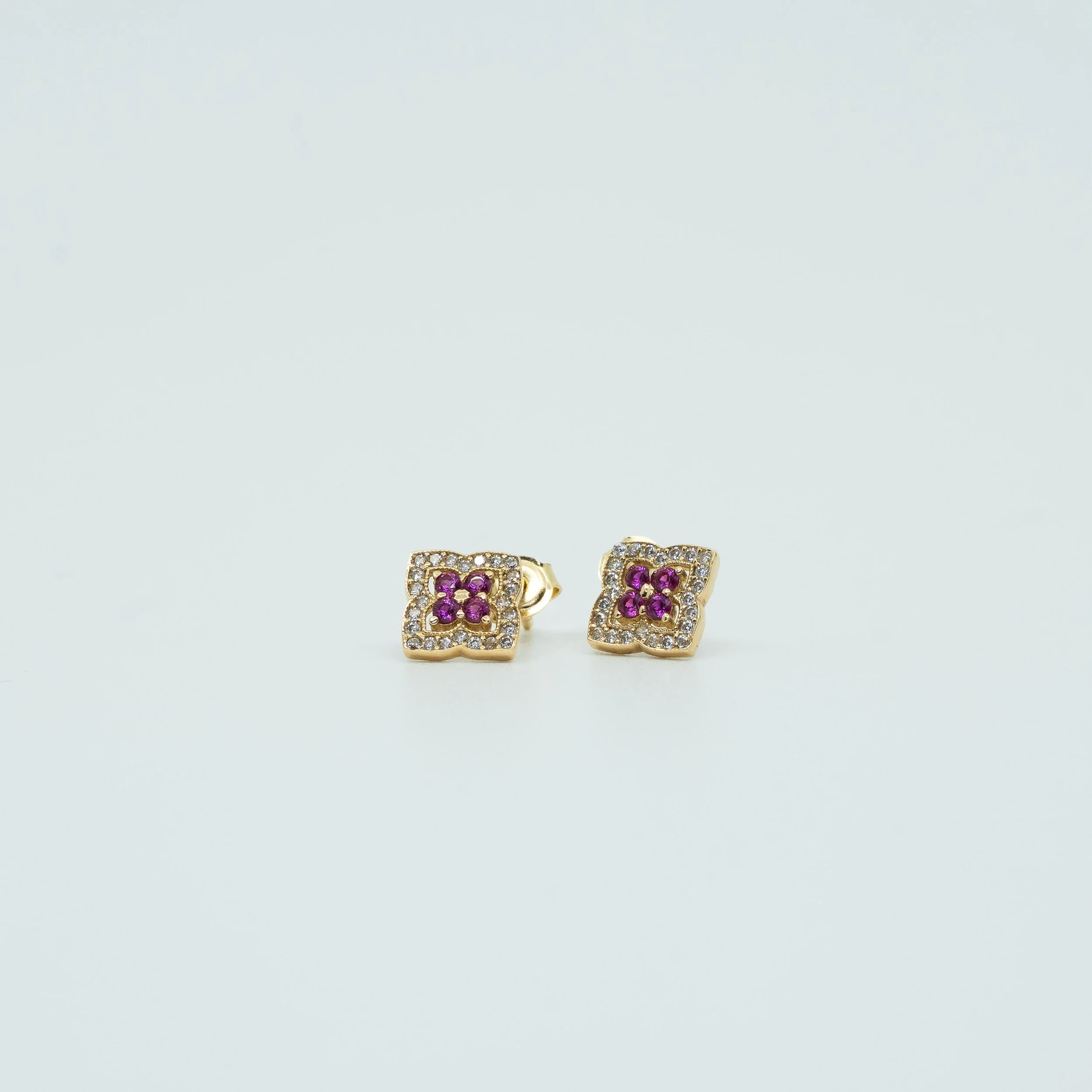 Quatrefoil Stud Earrings
