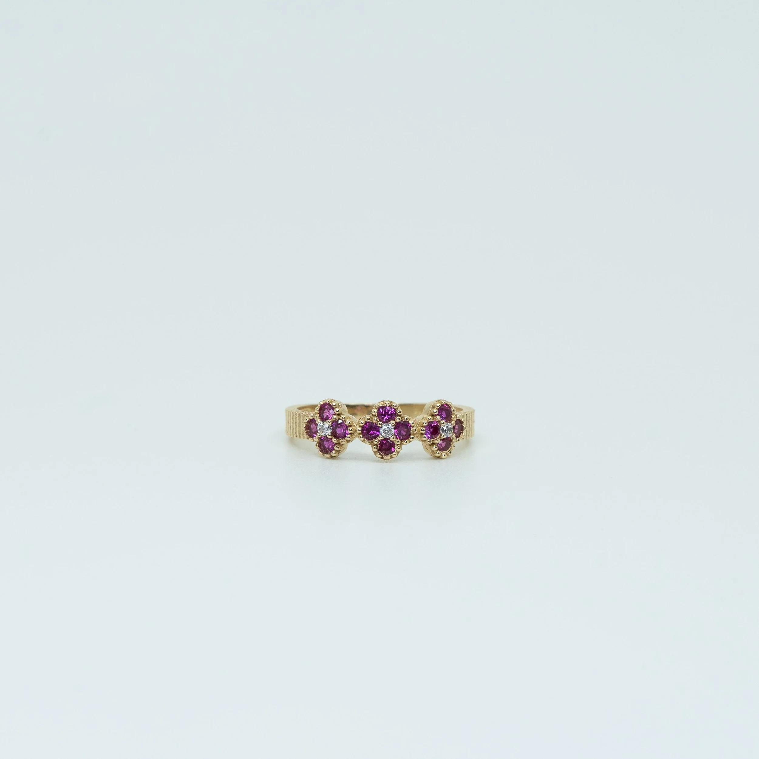 Floral Gemstone Ring