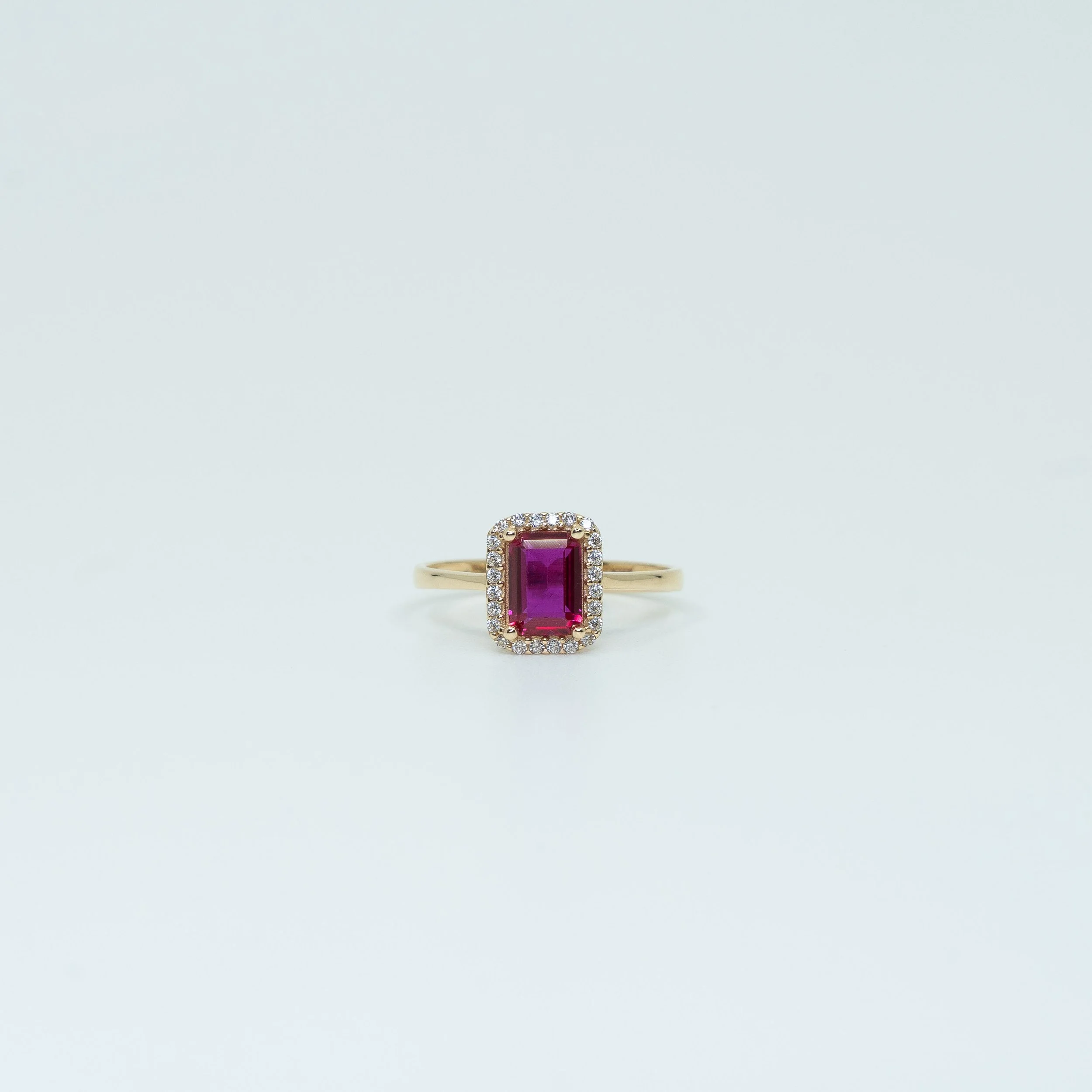 Hot Pink Gemstone Ring