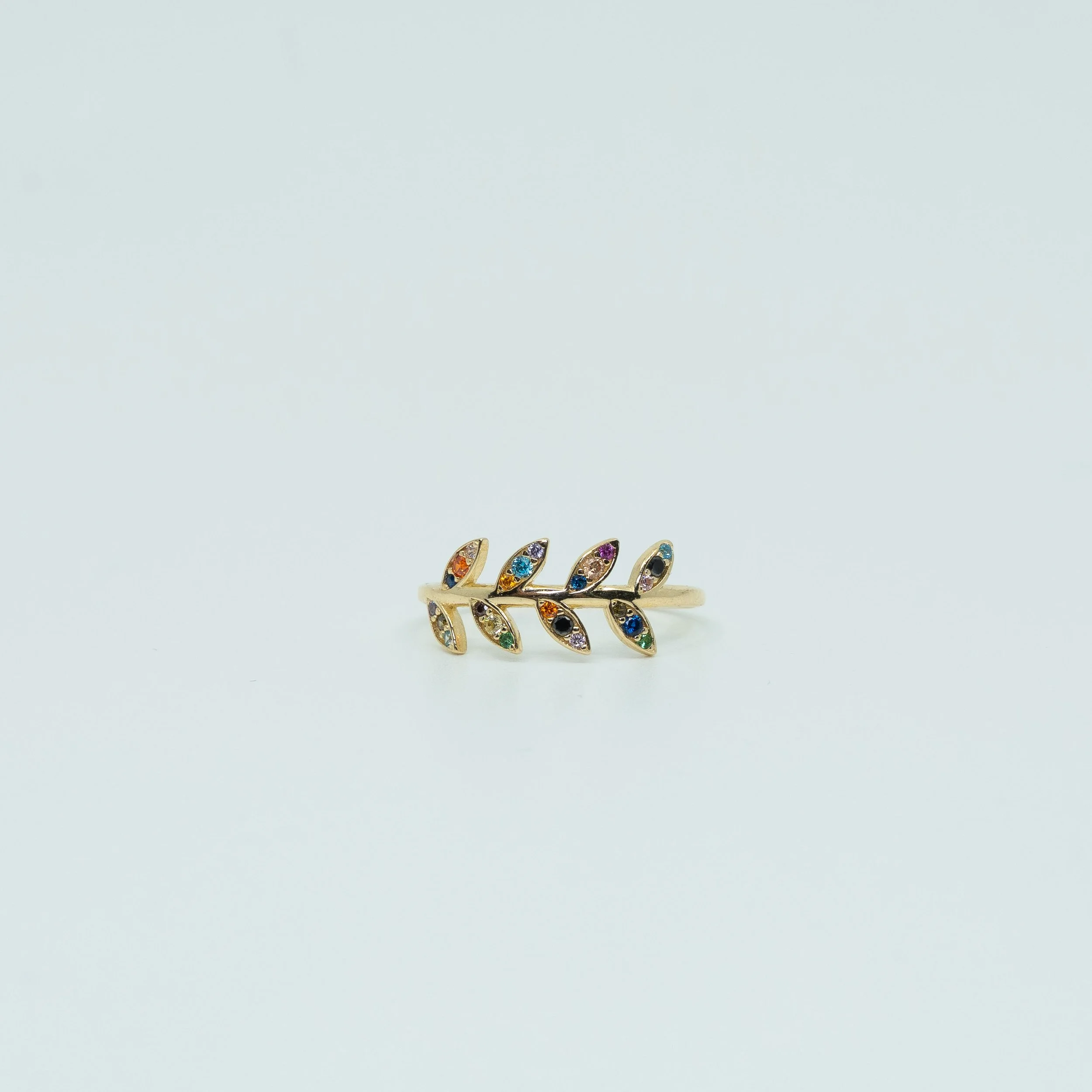 Multicolor Leaf Ring