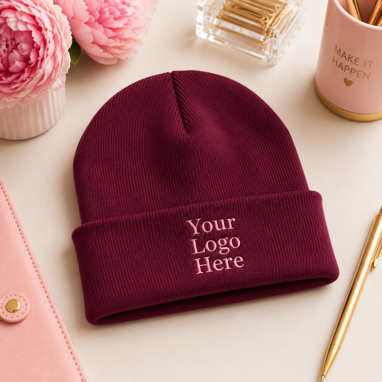 Embroidered Beanie
