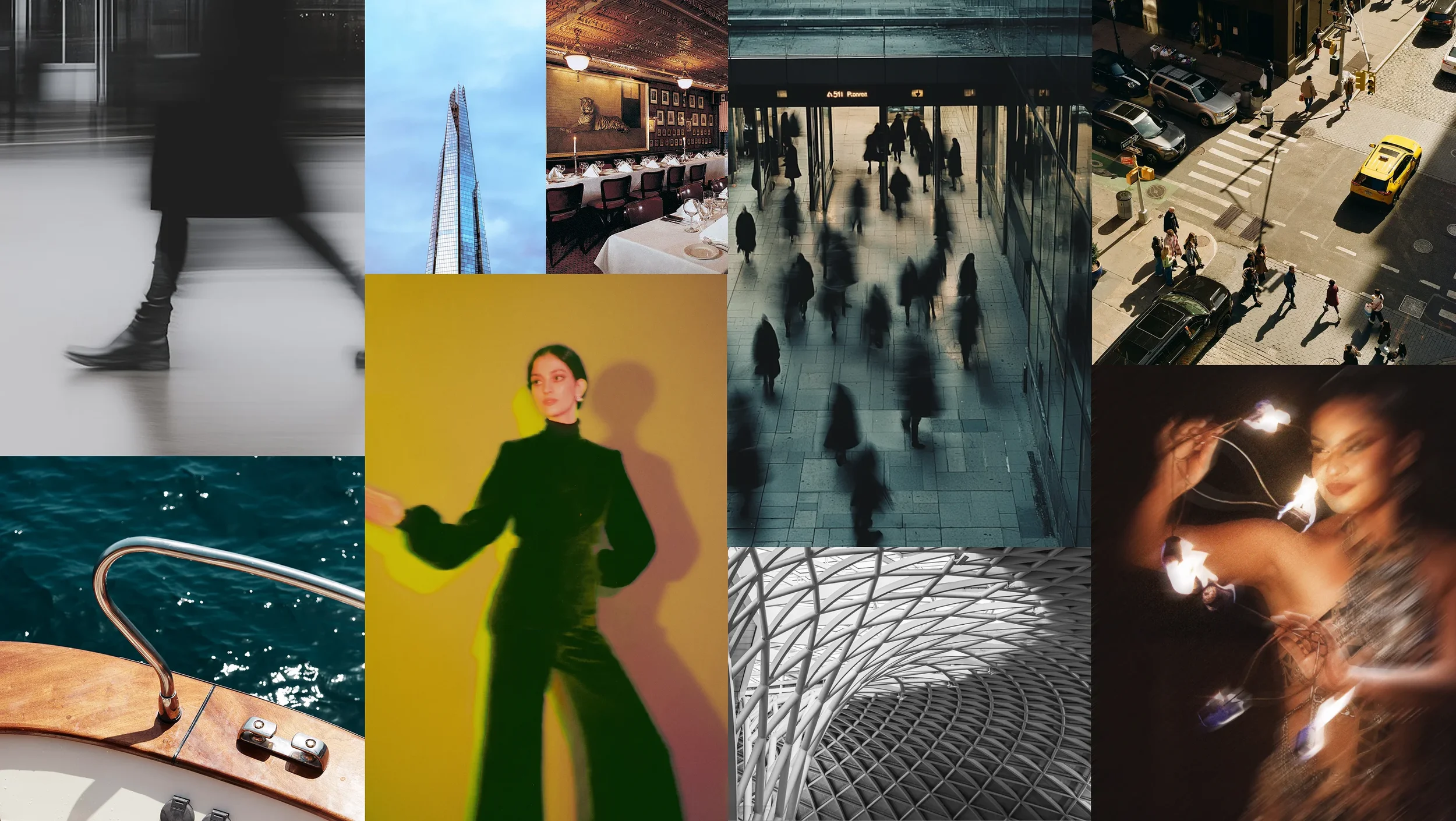 Image mix includes stock, AI-generated and venue-provided photography.