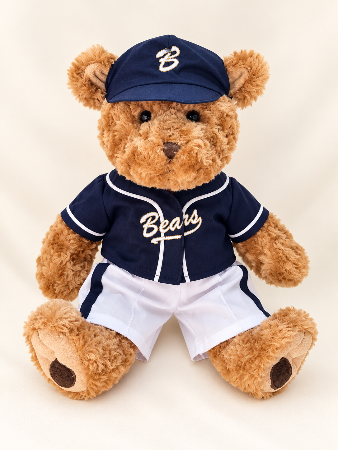 Teddy Bear in Classic Baseball Uniform.png