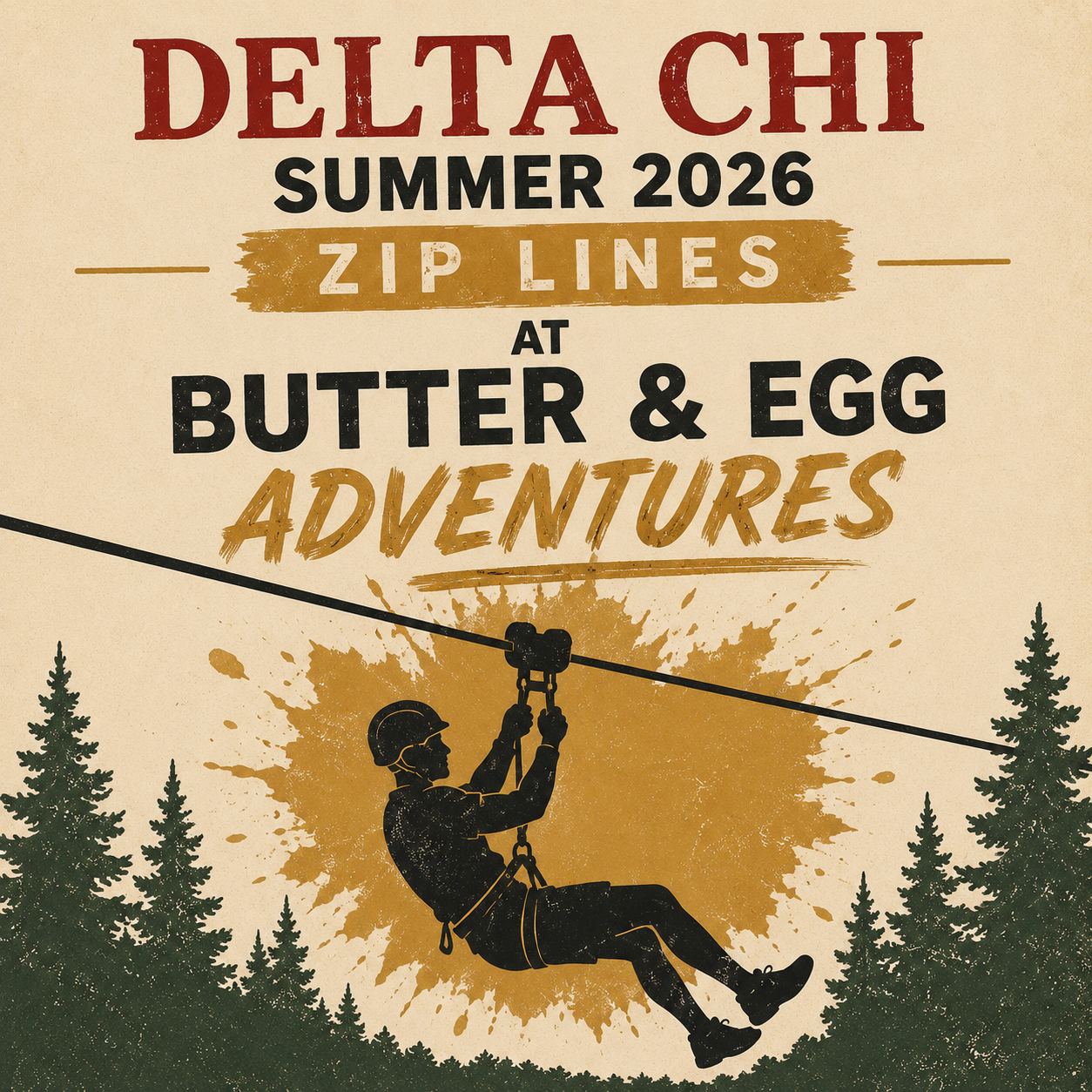 Zip Lining @ Butter & Egg Adventures