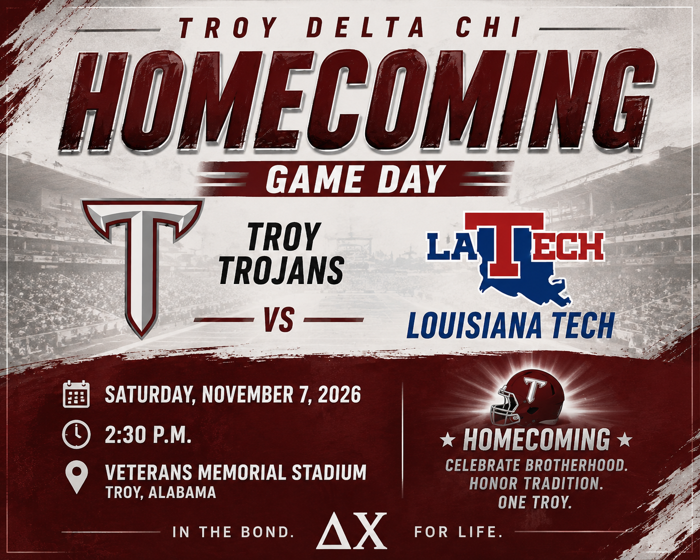Troy Football Vs LA  Tech (HOMECOMING)