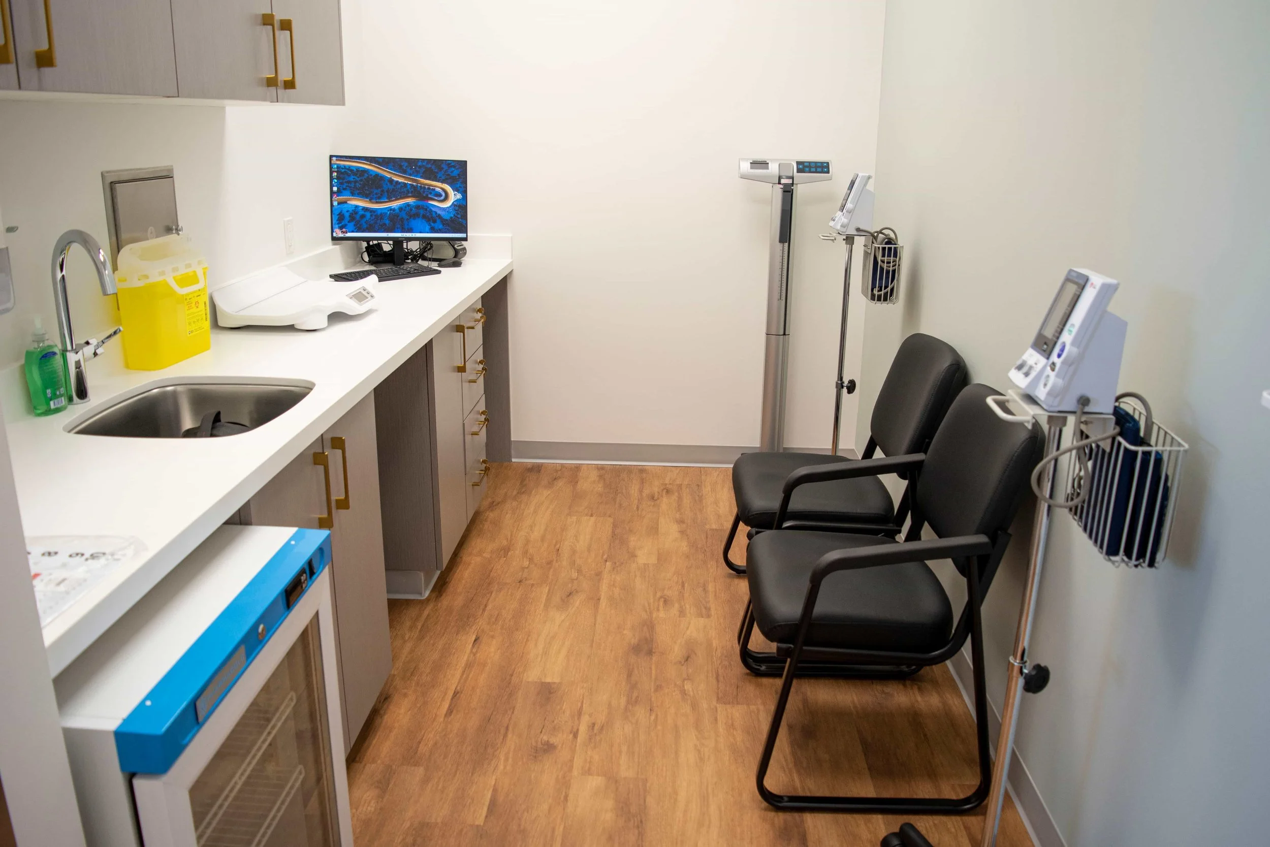 nurse's room for patients to be admitted