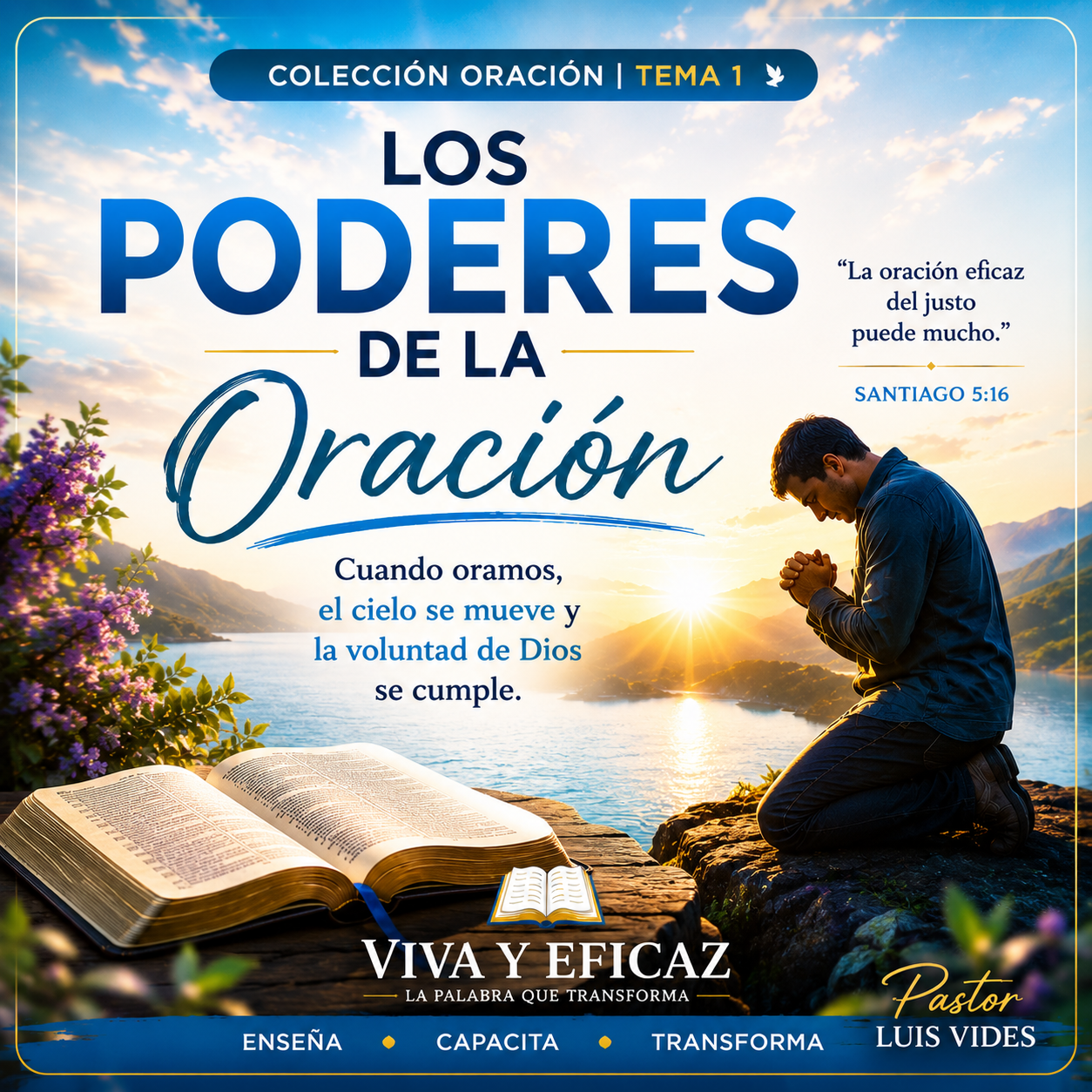 La oración nos conecta con Dios y nos enseña a depender del poder que solamente proviene de Él.
Toca la imagen para abrir el estudio.
