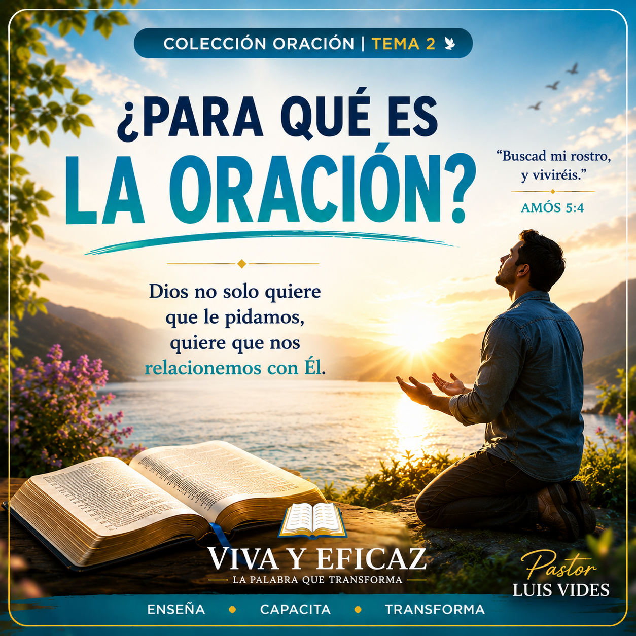 La oración es mucho más que pedir; es vivir en comunión con Dios. 
Toca la imagen para abrir el estudio completo.