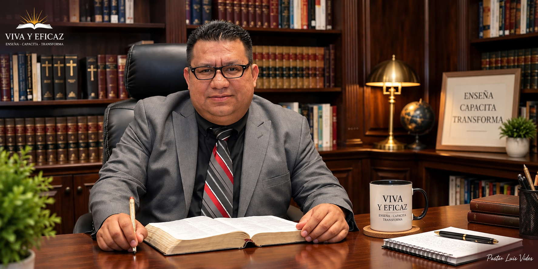 Pastor Luis Vides, fundador de Viva y Eficaz y pastor de Iglesia Vida Ágape.