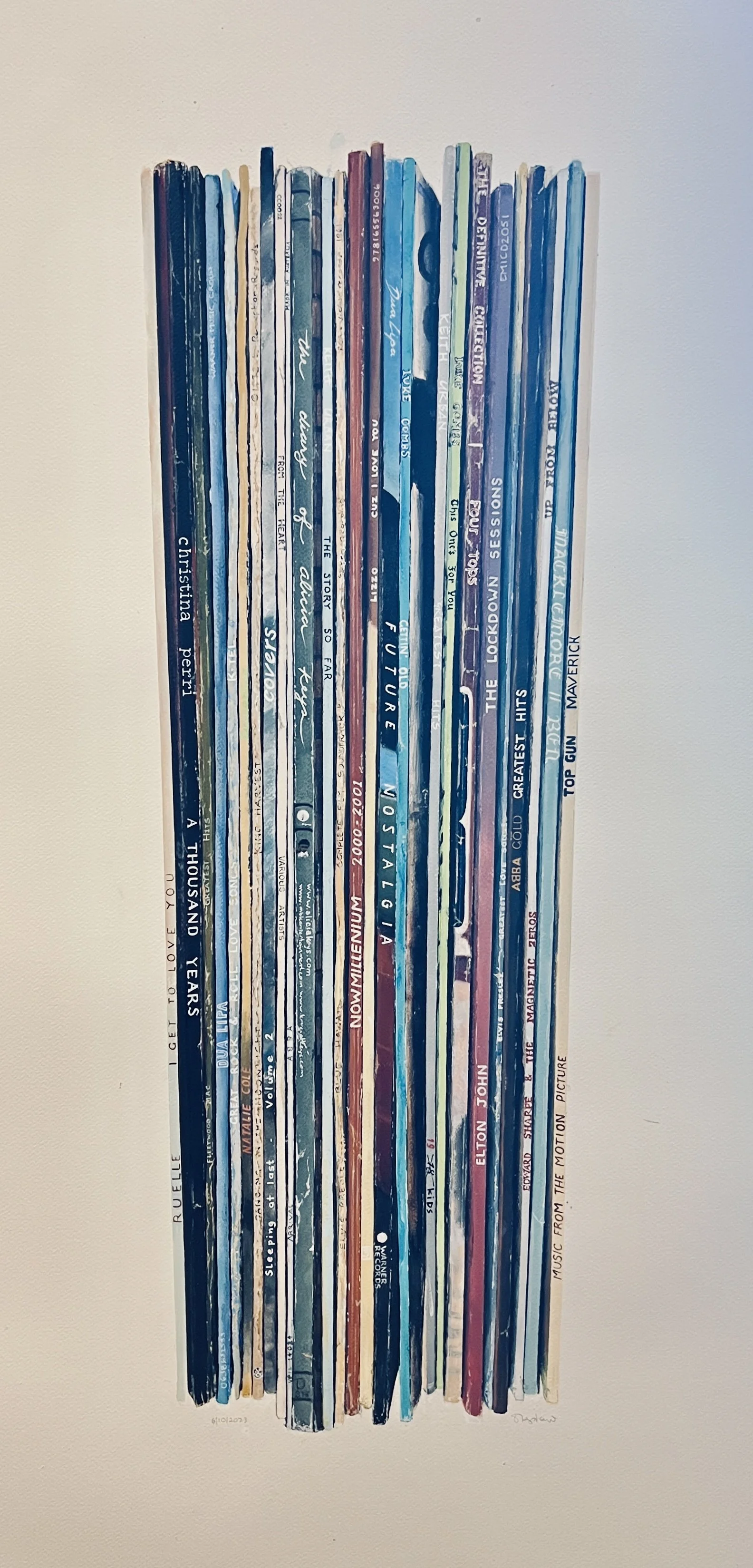 Commission record painting