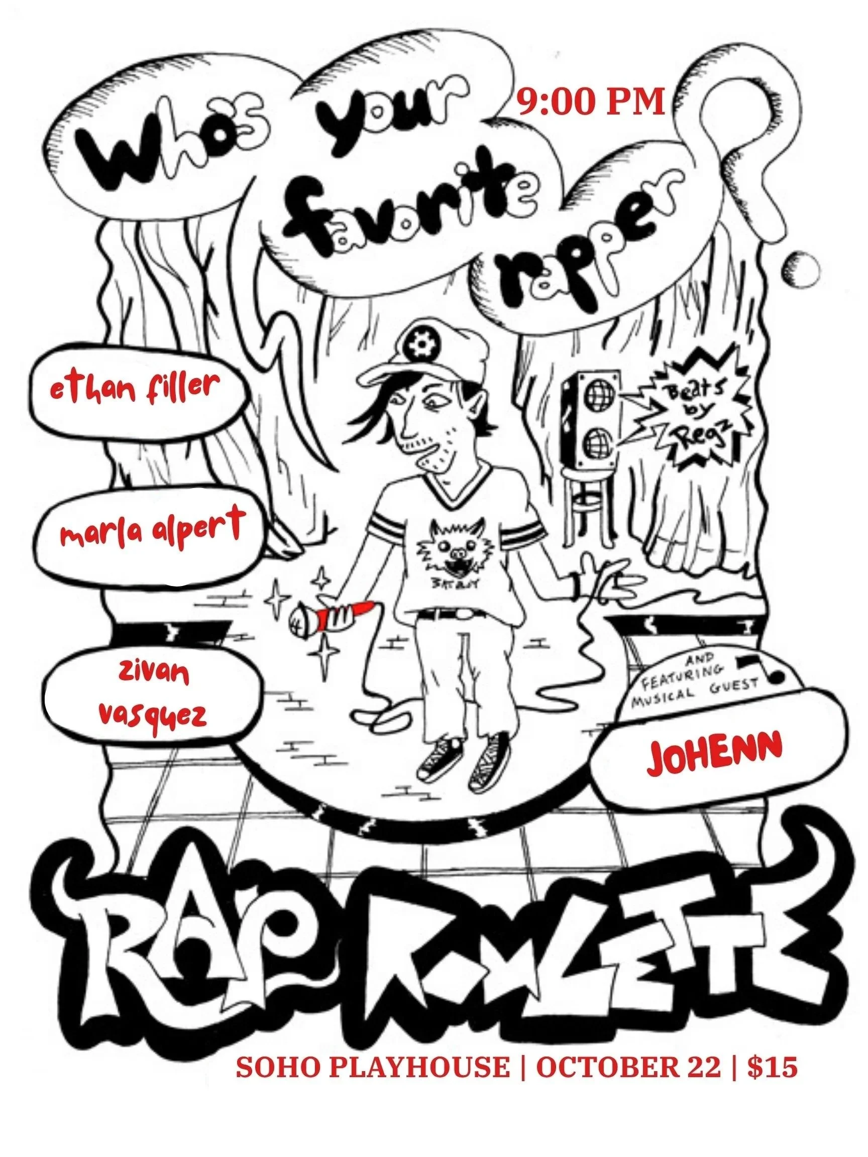 Poster for Rap Roulette at SoHo Playhouse