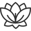 Une fleur de lotus stylisée