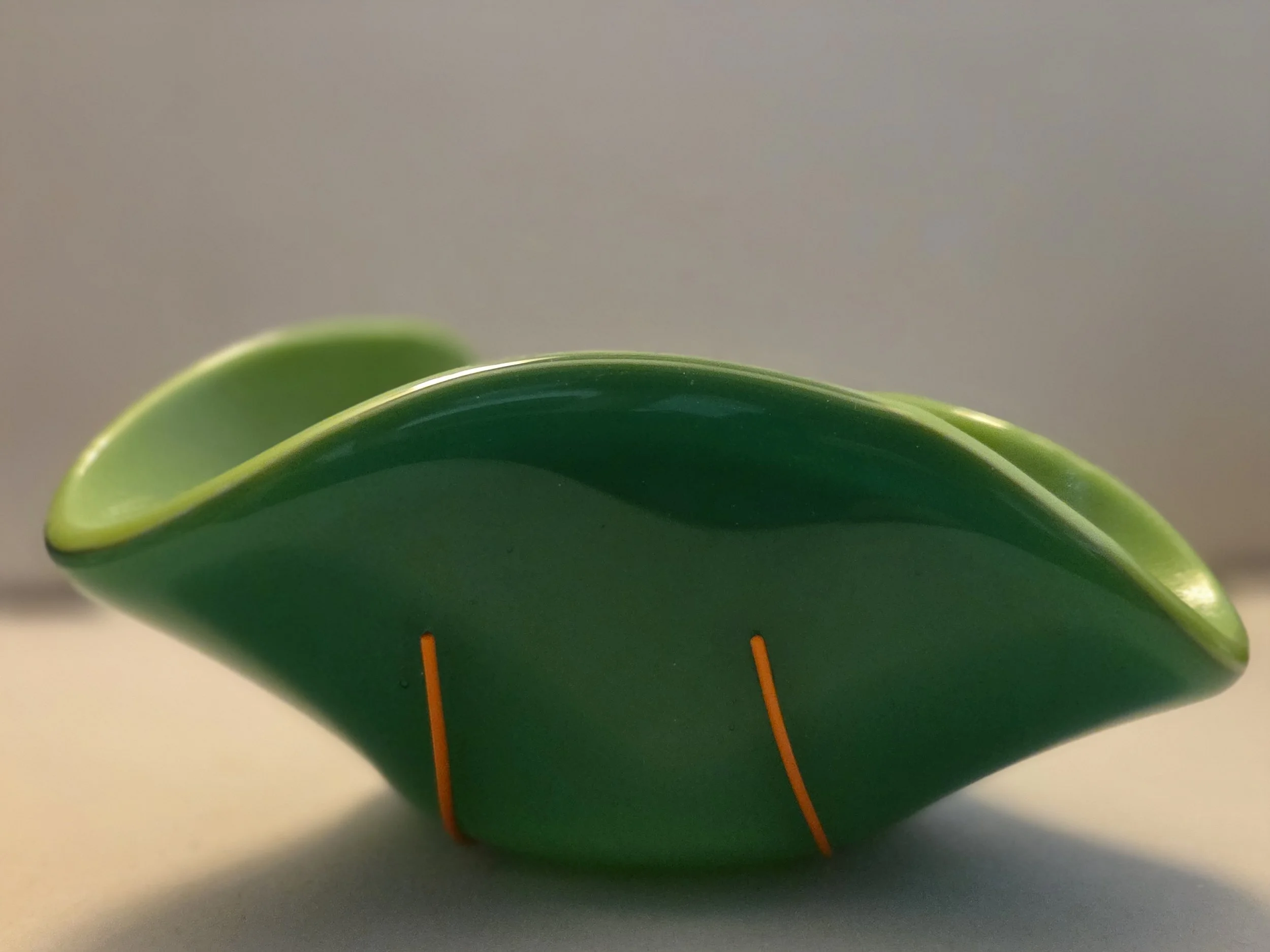 Shades of Green Candle Holder
