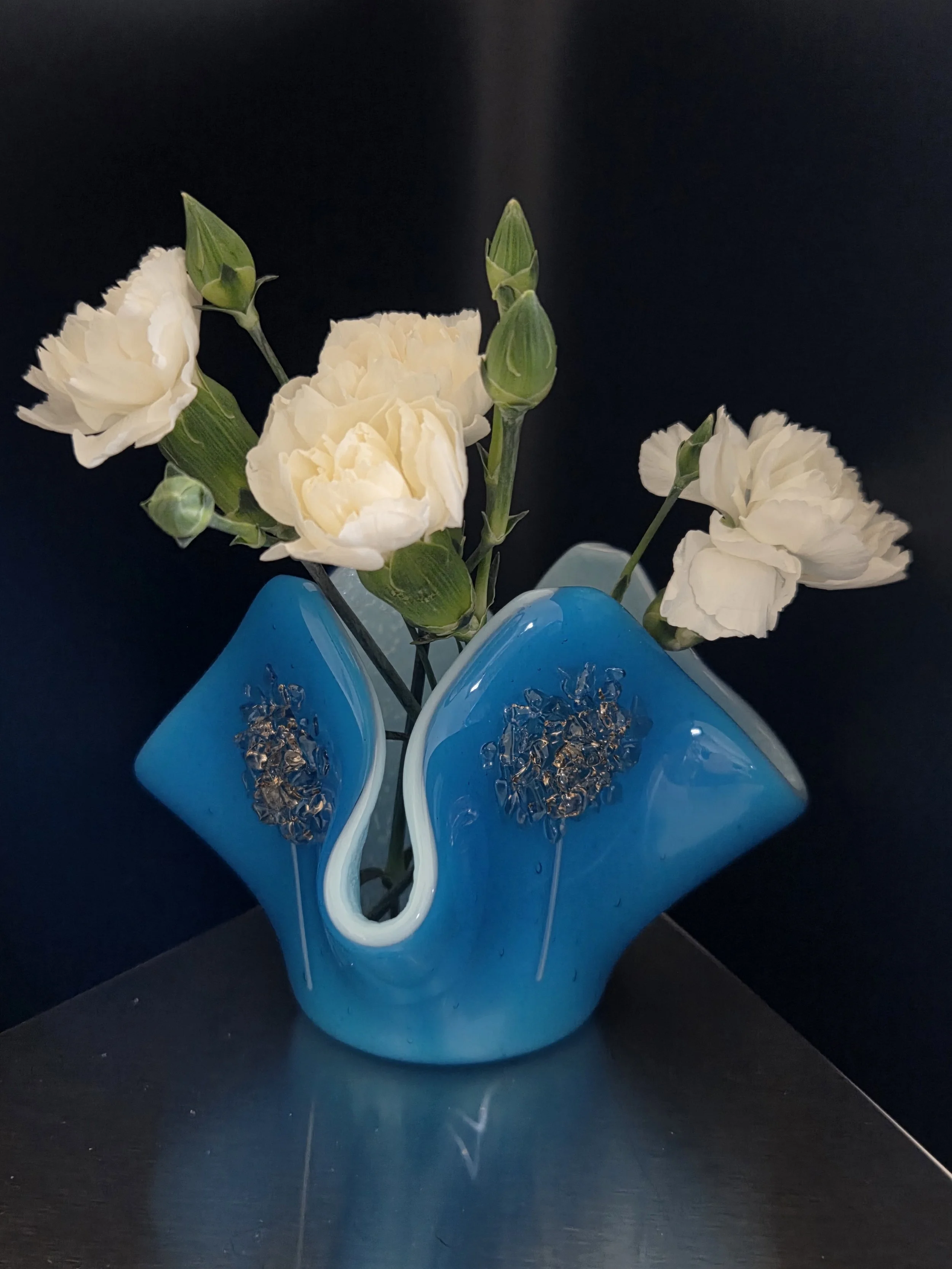 Pink Wishes on a Blue Sky Candle Holder/Vase