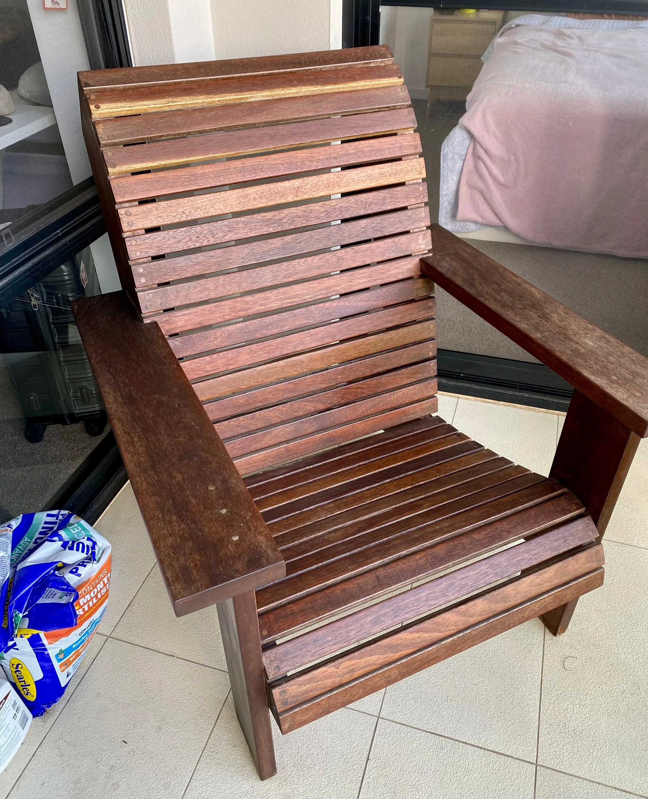 Custom Merbau Deck Chair