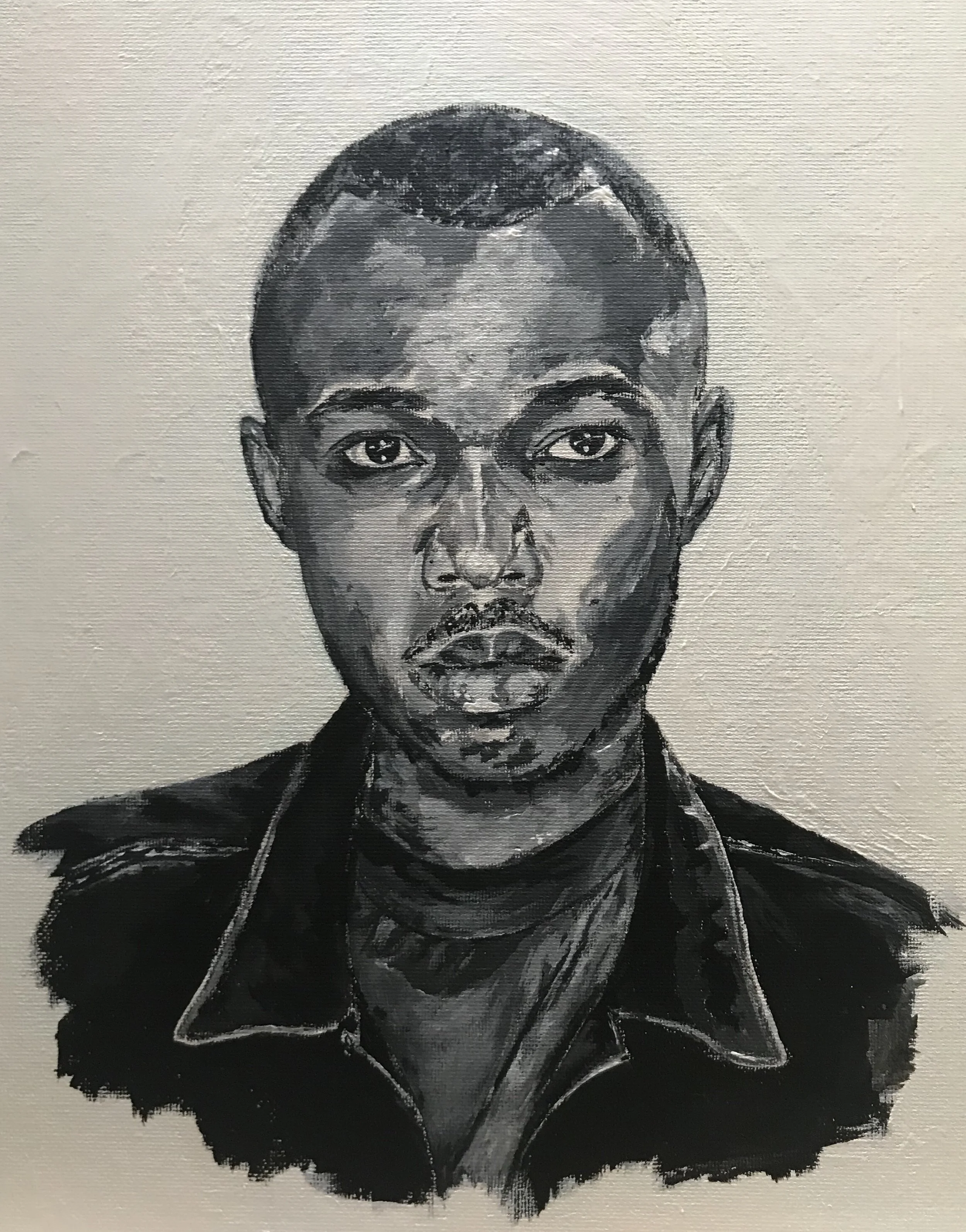 'An Unbothered Brother' (2020) - 

Acrylic on canvas board