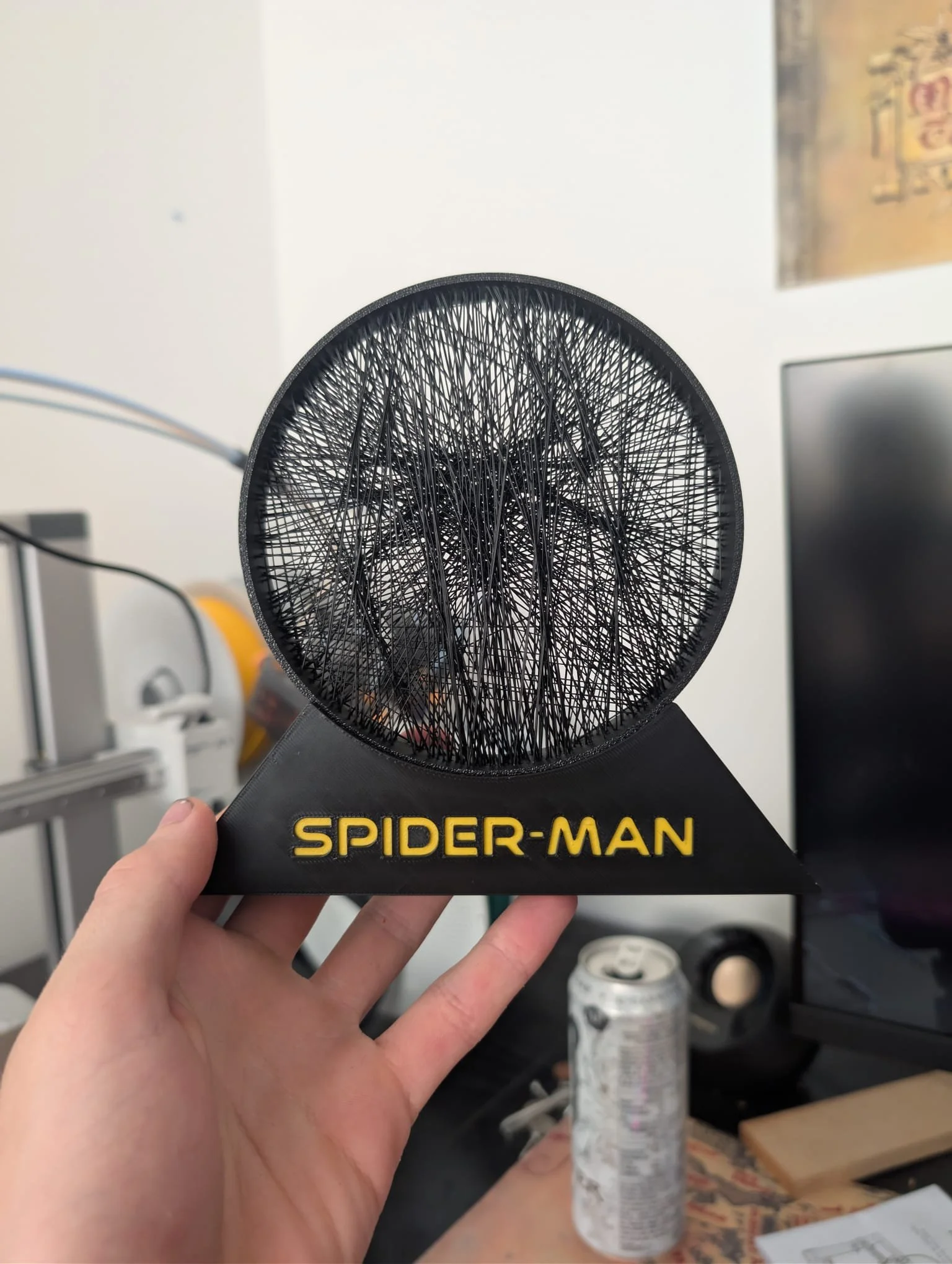 Spider-Man 3D Printed String Art