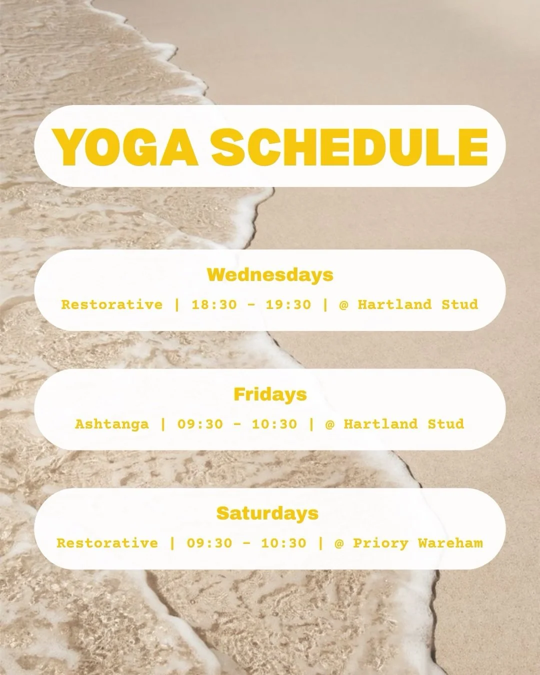 APRIL YOGA SCHEDULE&hellip;

This month all classes continue the same and I hope to start bringing more classes outdoors as the weather brightens ☀️

As always you can book through the link in my bio, and remember you can block book 4 classes which i