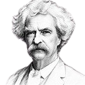 Black and white portrait of Albert Einstein with distinctive messy white hair and mustache, wearing a white shirt and court jacket.