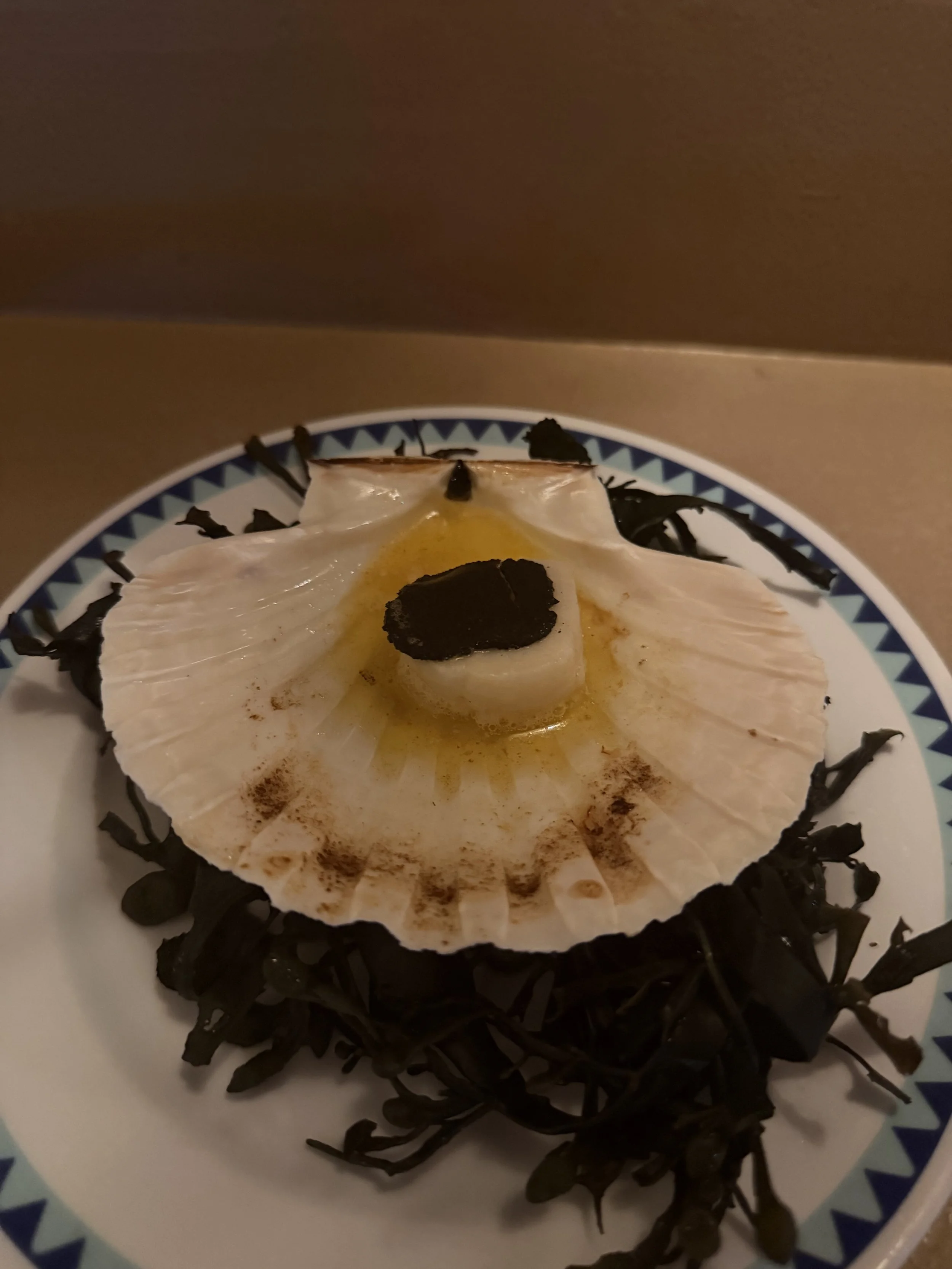 Beautifuly plated scallop