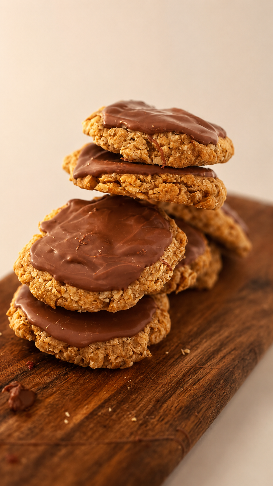 Chocolate-Topped Aussie Crunch Rounds