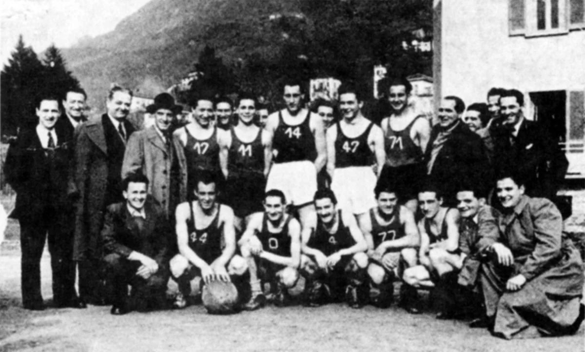 Foto storica del Viganello basket