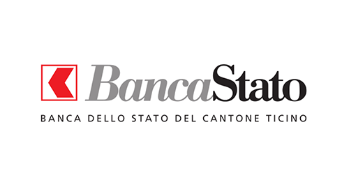 Logo di Banca Stato con testo 'Banca dello Stato del Cantone Ticino'