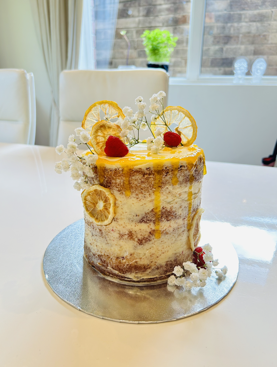 Lemon and Raspberry Cake