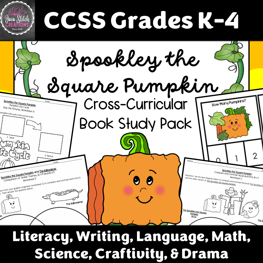 Spookley the Square Pumpkin, Math, Book Study, Worksheets, Activities, Pack