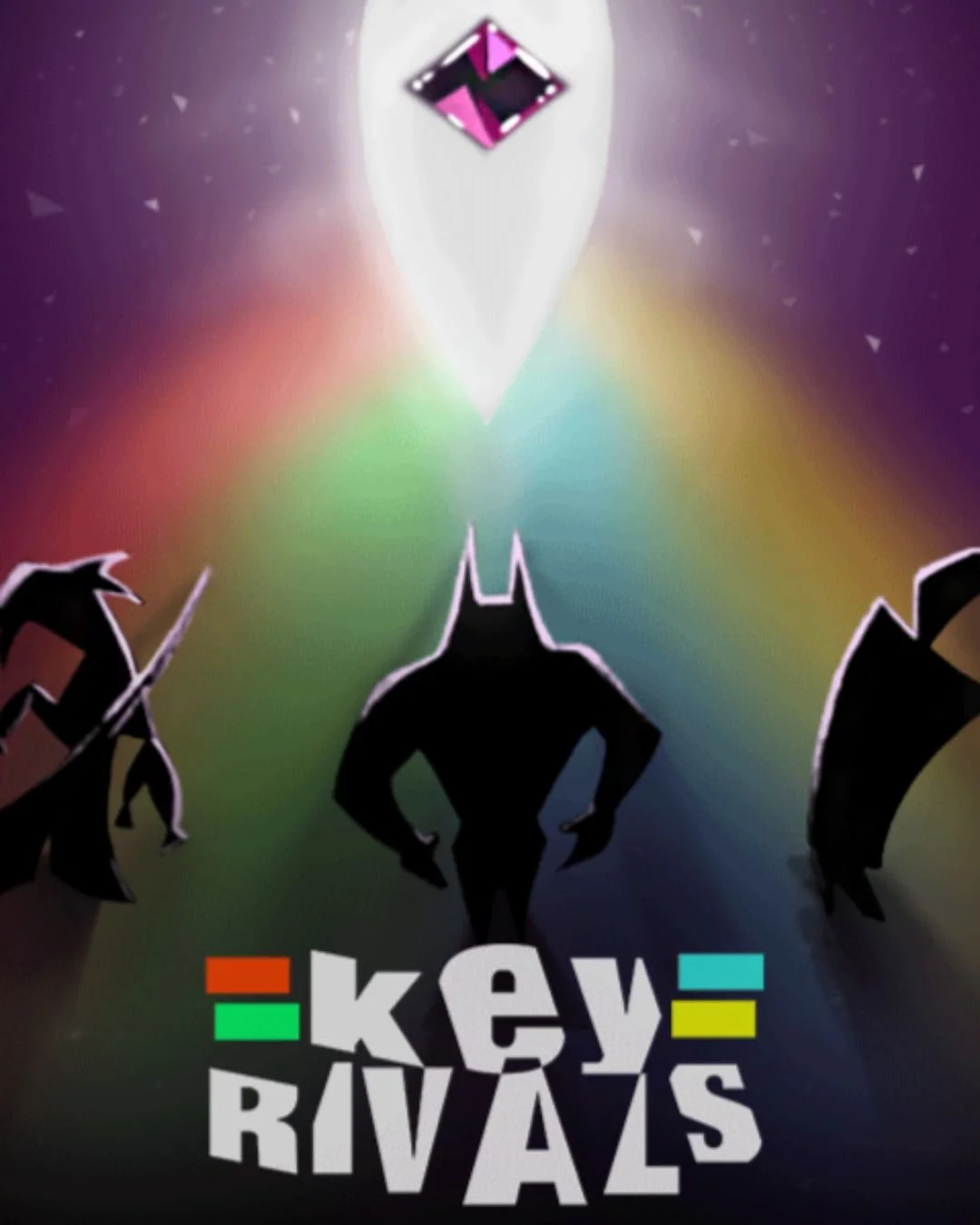 The poster for the game "KeyRivals" by Oliver Svensson.
