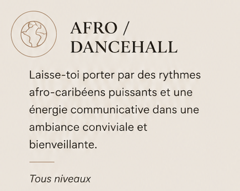 Présentation de la discipline Afro/dacehall proposée par Studio 10 by Laura, école de danse à Lens.