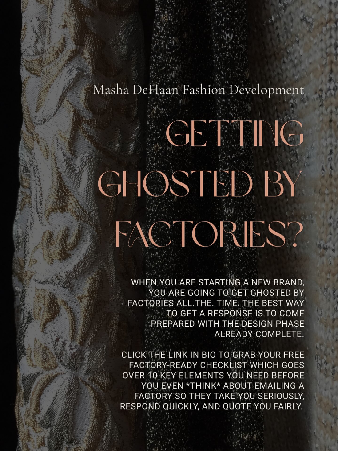 When you are starting a new brand, you are going to get ghosted by factories all.the. time. It's normal and to be expected. 

Unless you have an "in", the best way to get a response is to come prepared with the design phase already complete