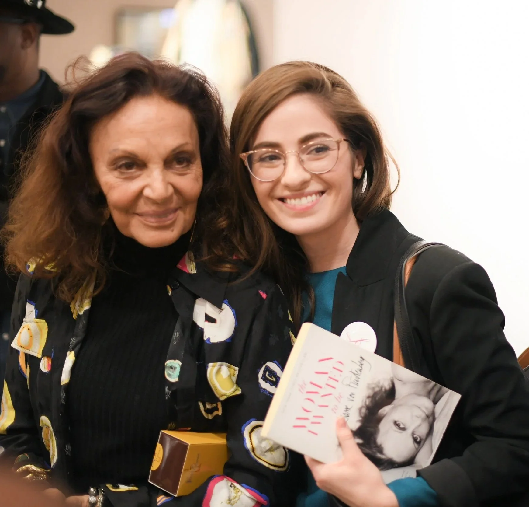 Diane Von Furstenburg and Masha Titievsky DeHaan at Nordstrom event in Chicago