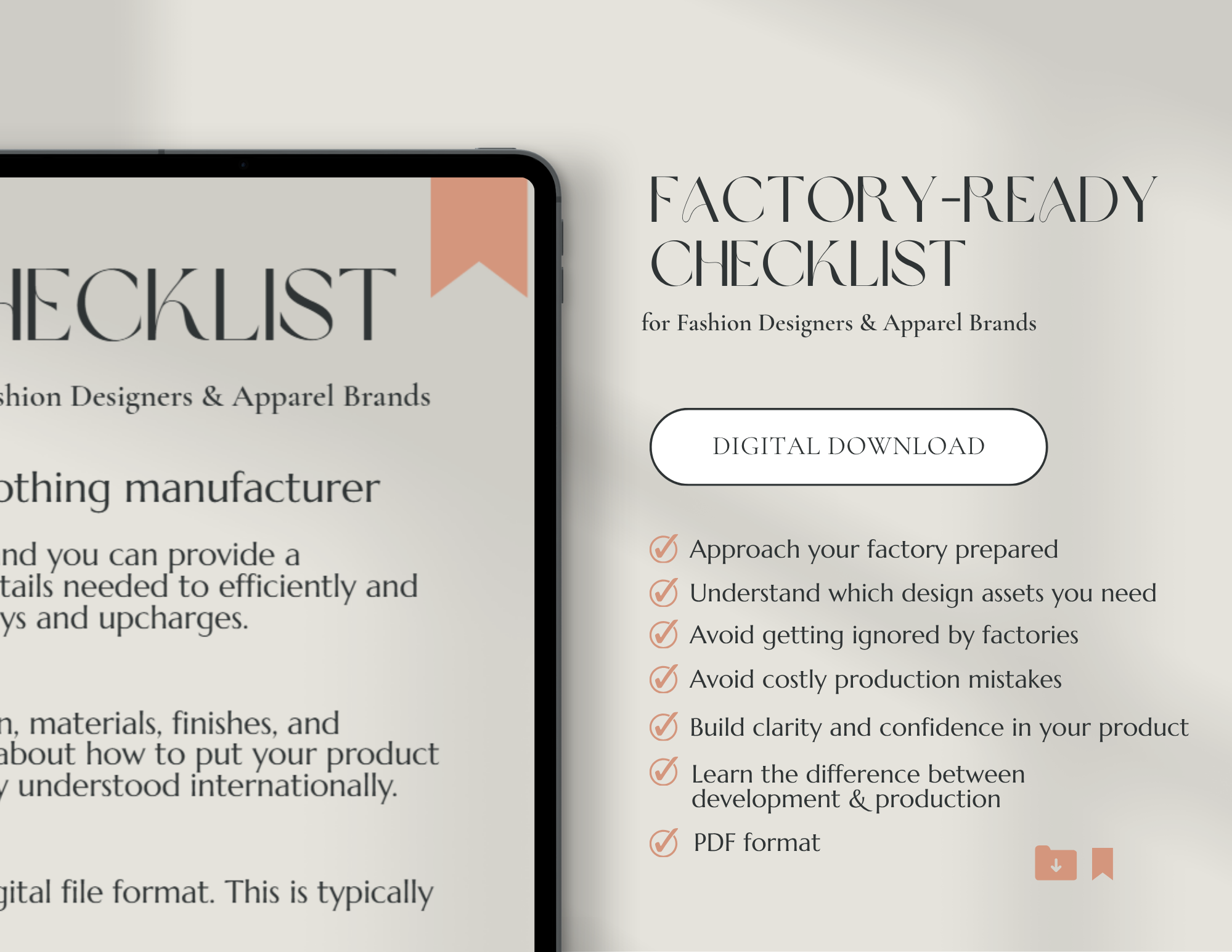 Factory-Ready Checklist for Fashion Designers & Apparel Brands (Free Download)