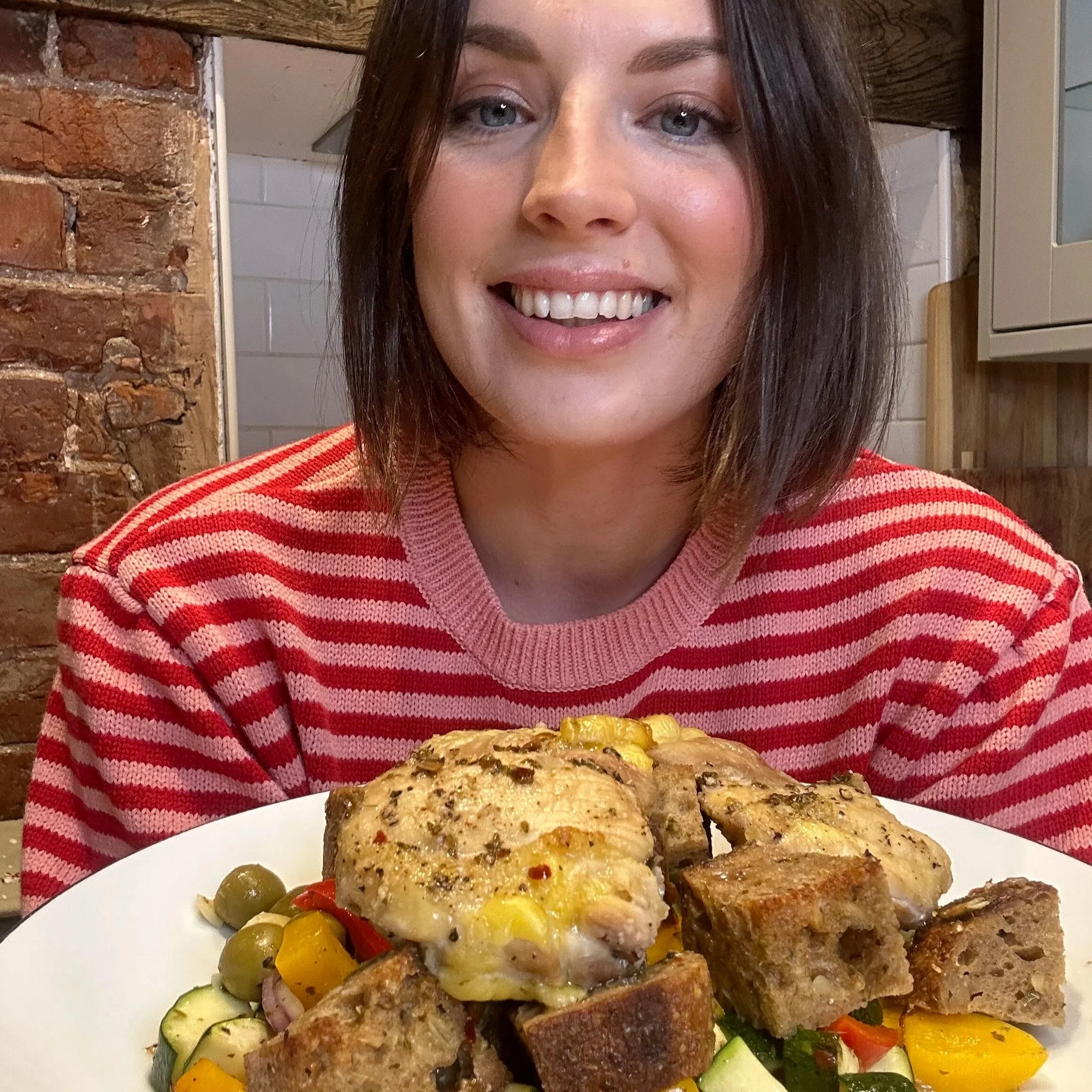 Mediterranean Chicken Traybake with Herby Croutons