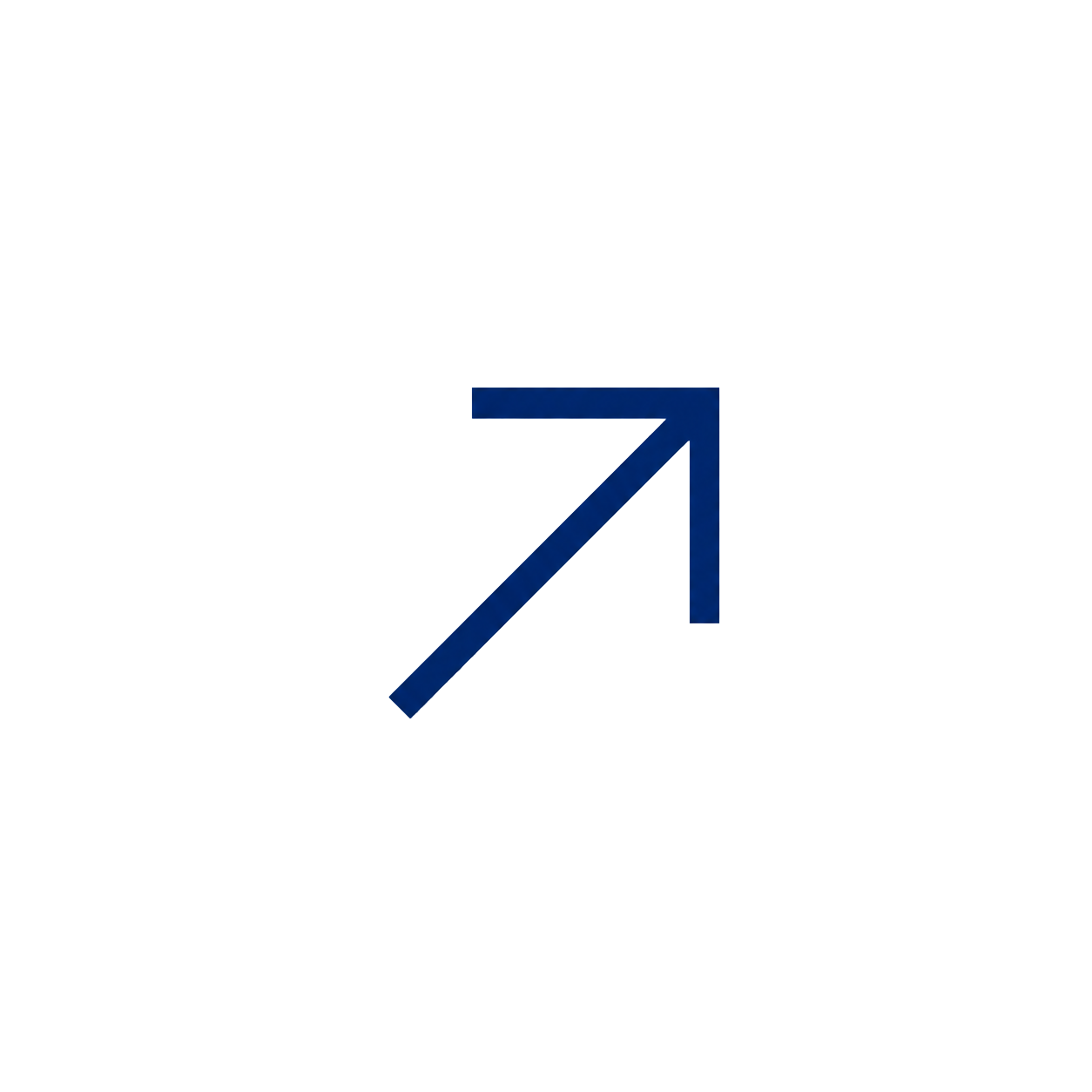 Close-up of a blue and gray 3D arrow pointing upwards, with a black background.