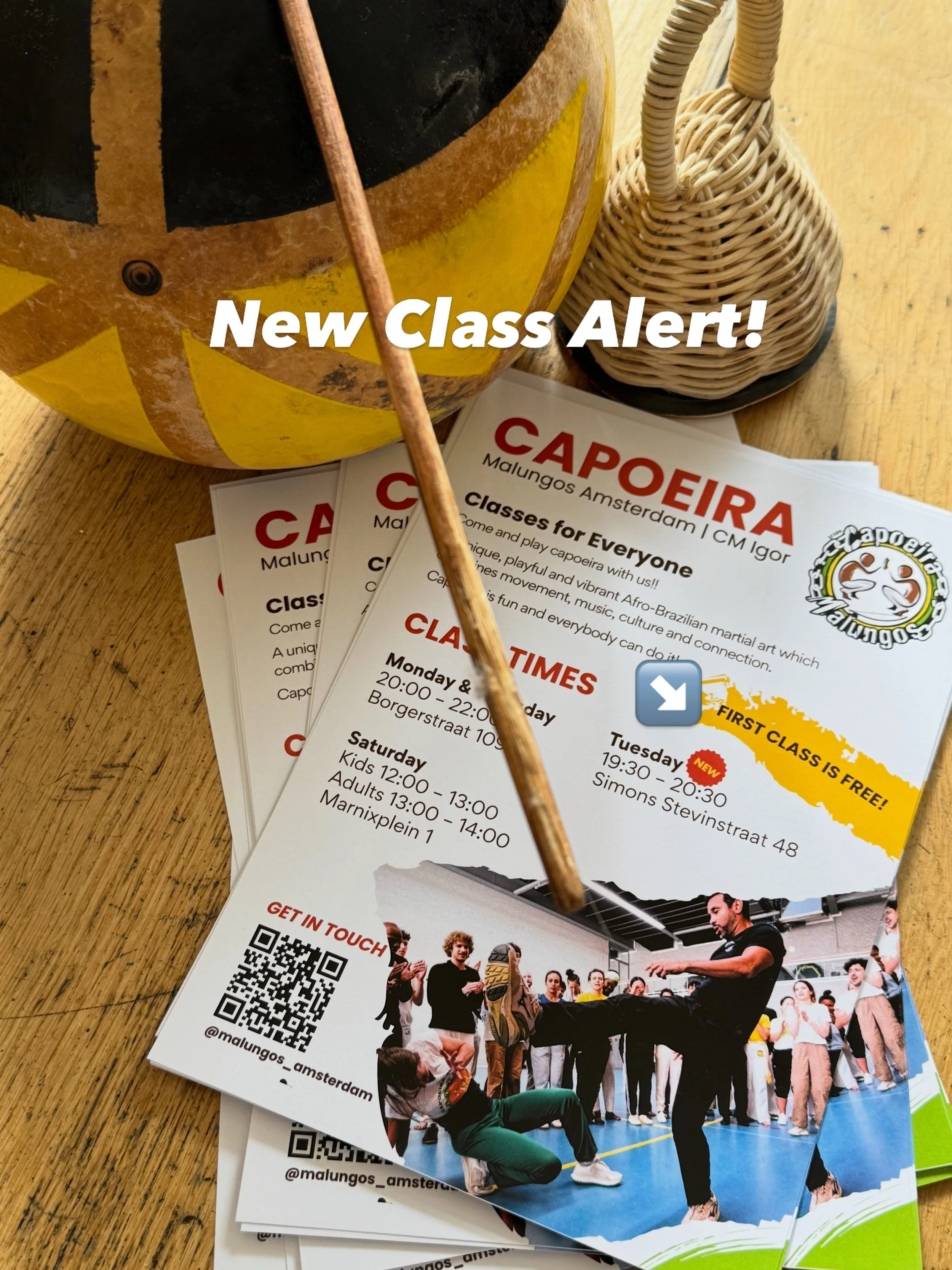 Our new Capoeira season has started! We want to invite you all to our new class in the east, starting September 8th! Next to our 3x per week regular classes in Oud-West and Jordaan we now have beginner friendly class starting up in Oost Professora Lu