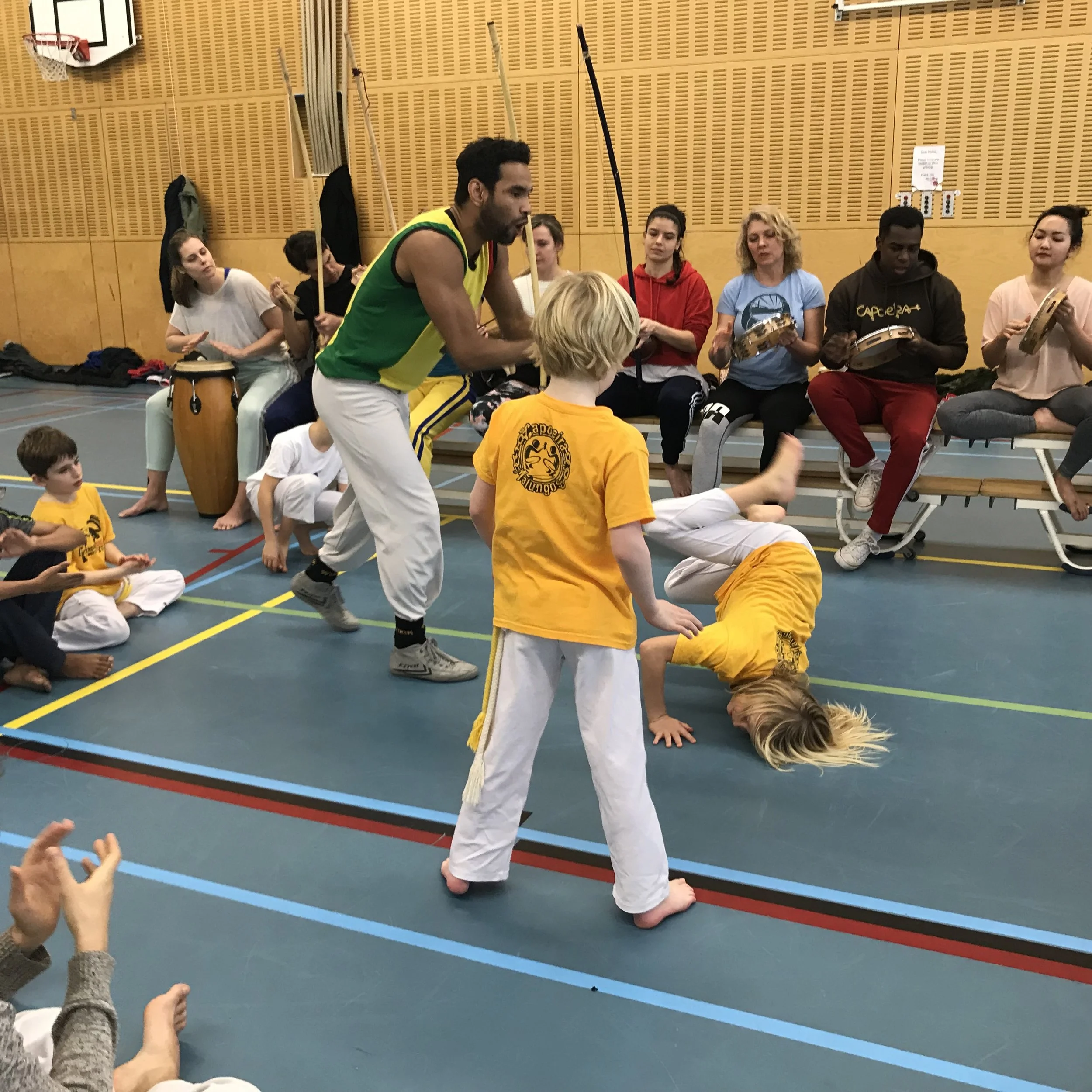 Capeoira class by Contra Mestre Igor in Amsterdam
