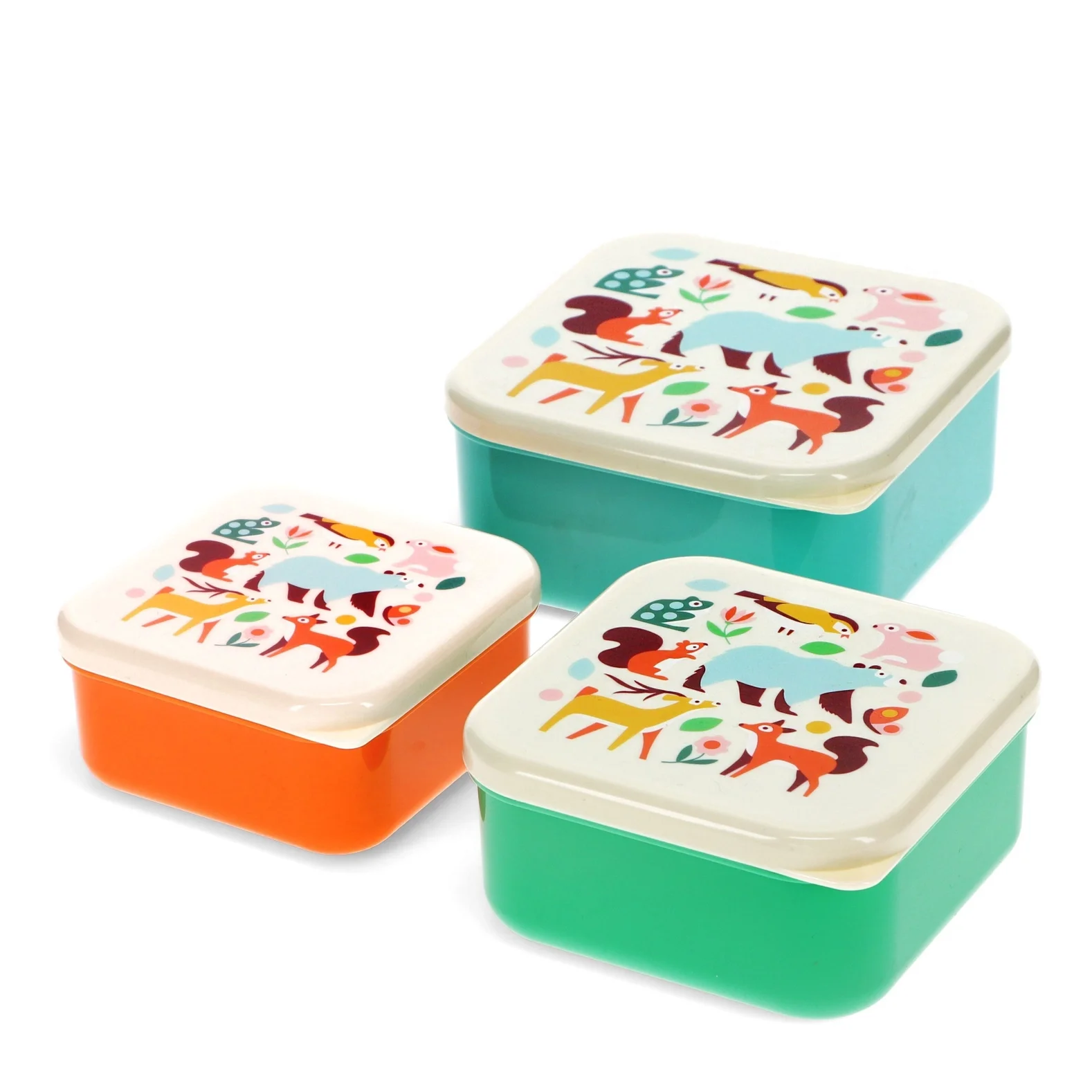 Snack Boxes (Set of 3) - Woodland