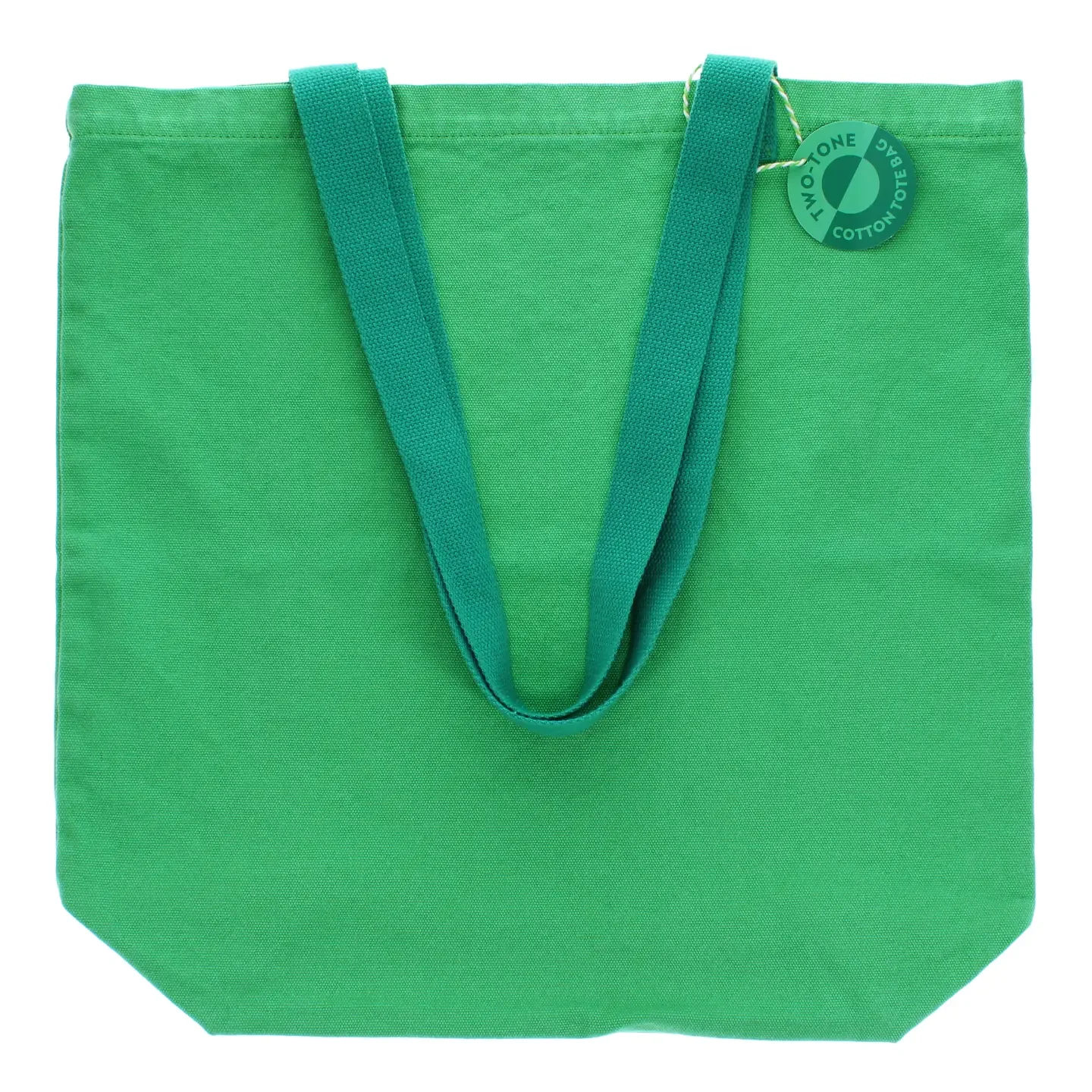 Two-Tone Cotton Tote Bag