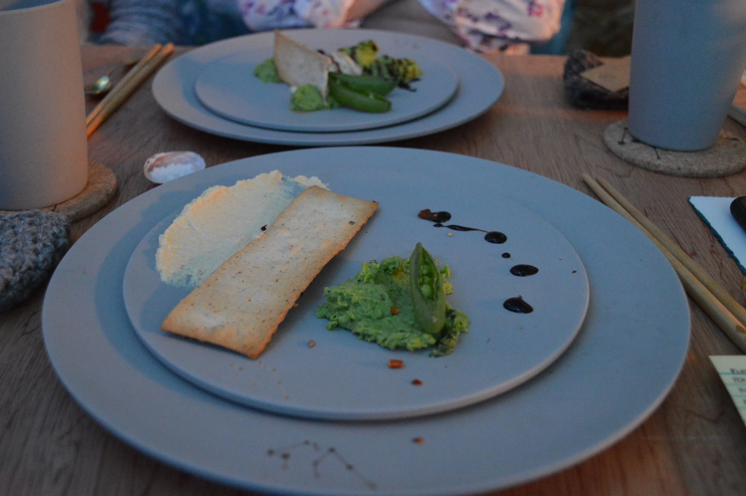 Starter: Pea-casso - to stimulate discussion about hospitality in our art spaces. 