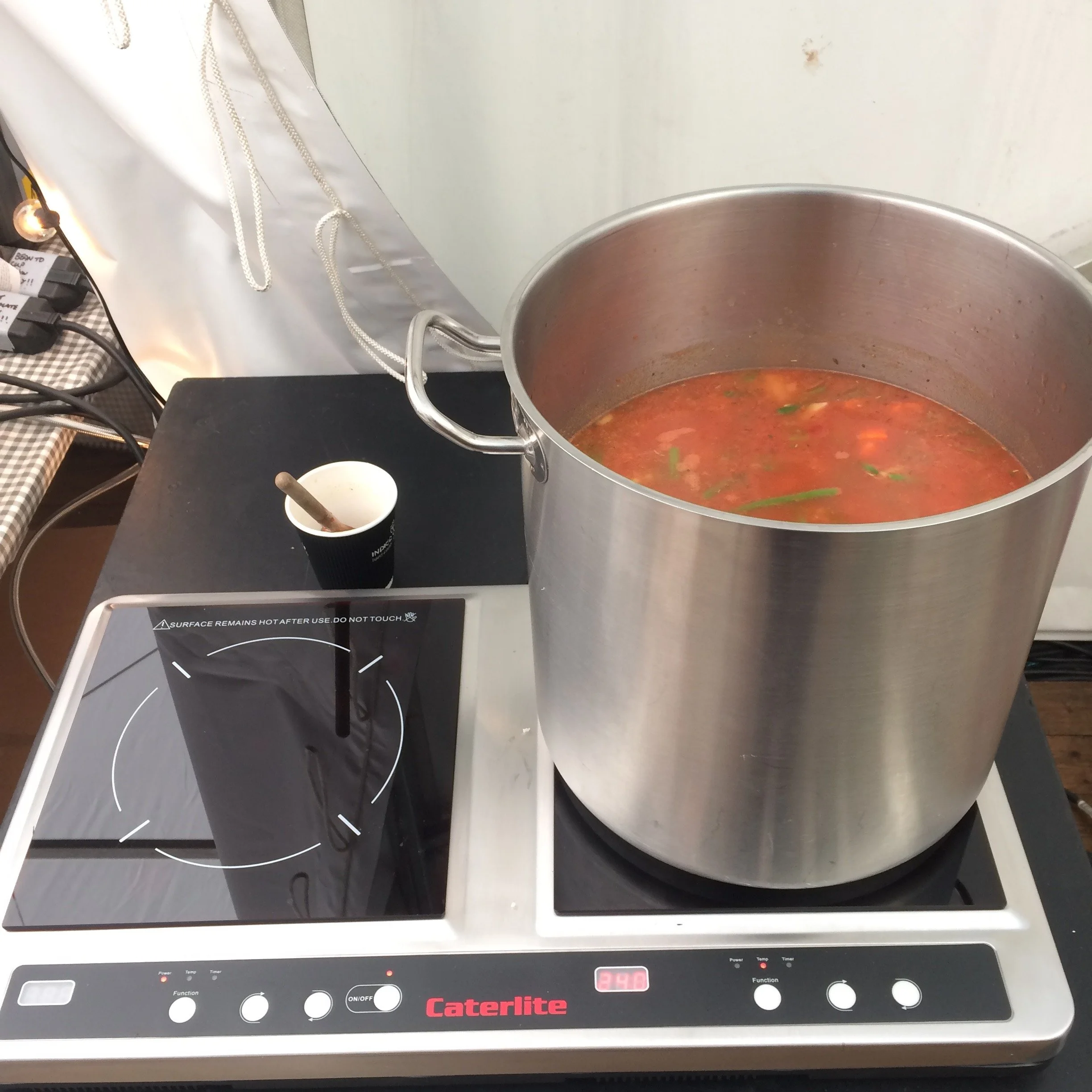 I helped host a meal for students in the art field with alphabet soup (to think through hospitality in conversations) and Take the Biscuit biscuits (to think about hospitality in their homes).