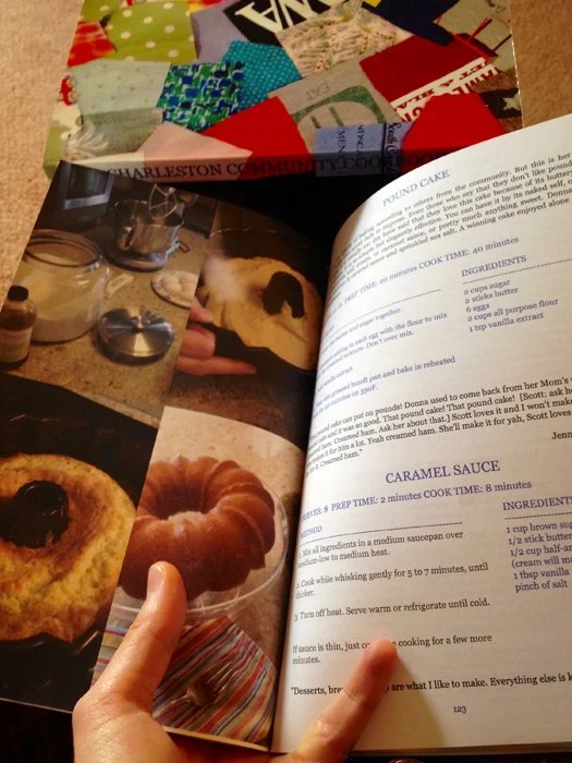 ‘Charleston Community Cookbook’ which collated collected recipes, stories, interviews, photographs and drawings. Gifted to the community.