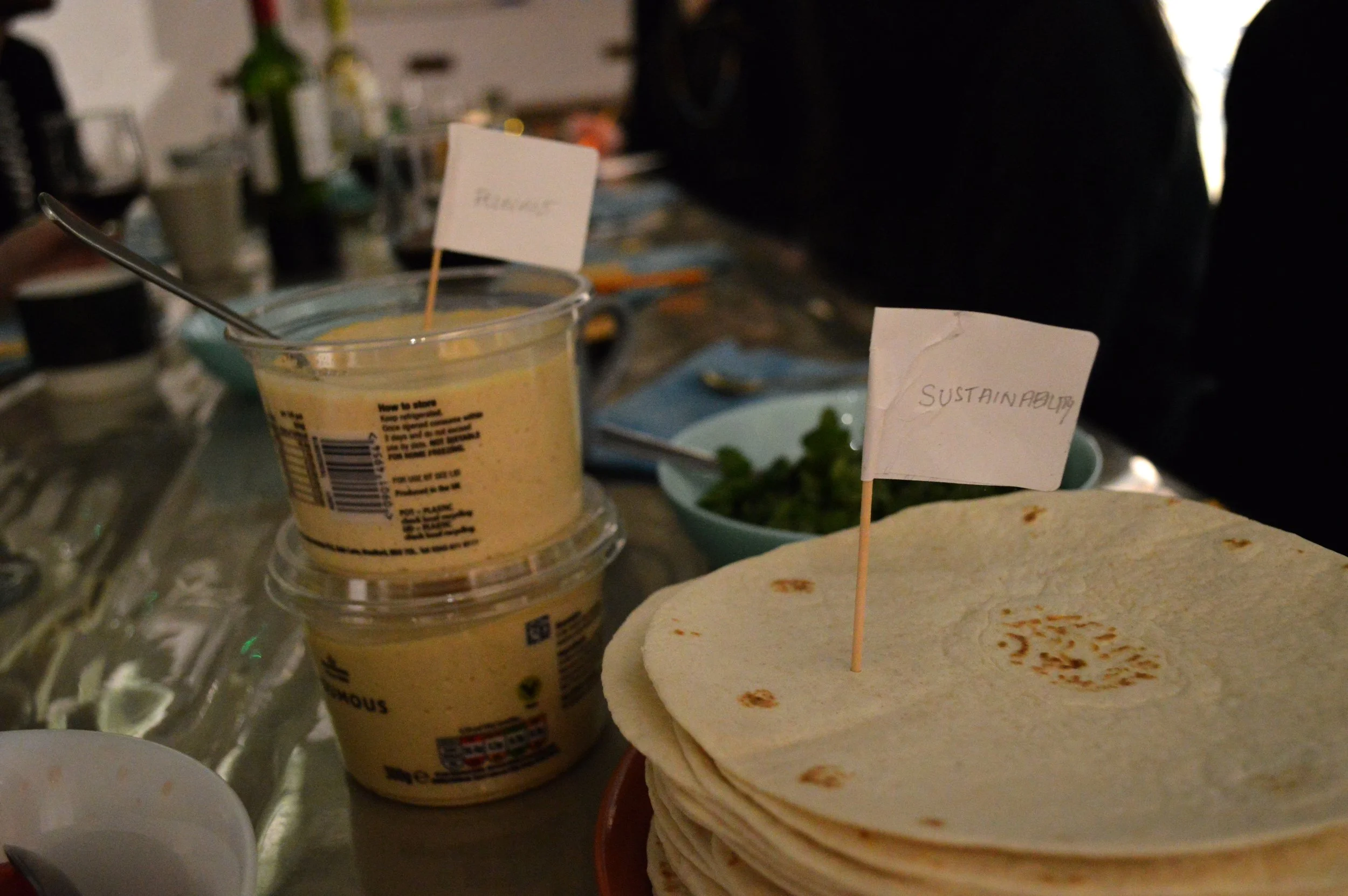 Labelling each ingredient as a different value of the organisation.