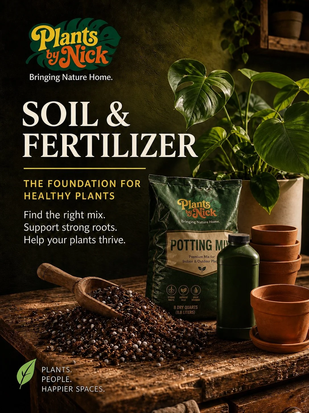 Plants by Nick soil and fertilizer care guide