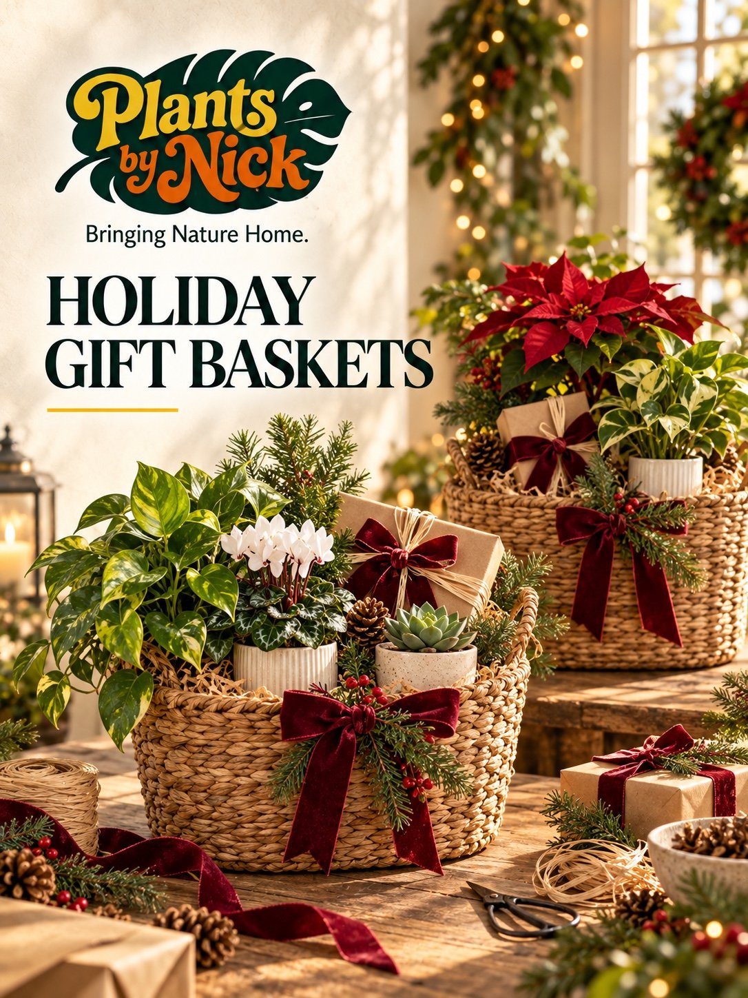 Plants by Nick Holiday Gift Baskets
