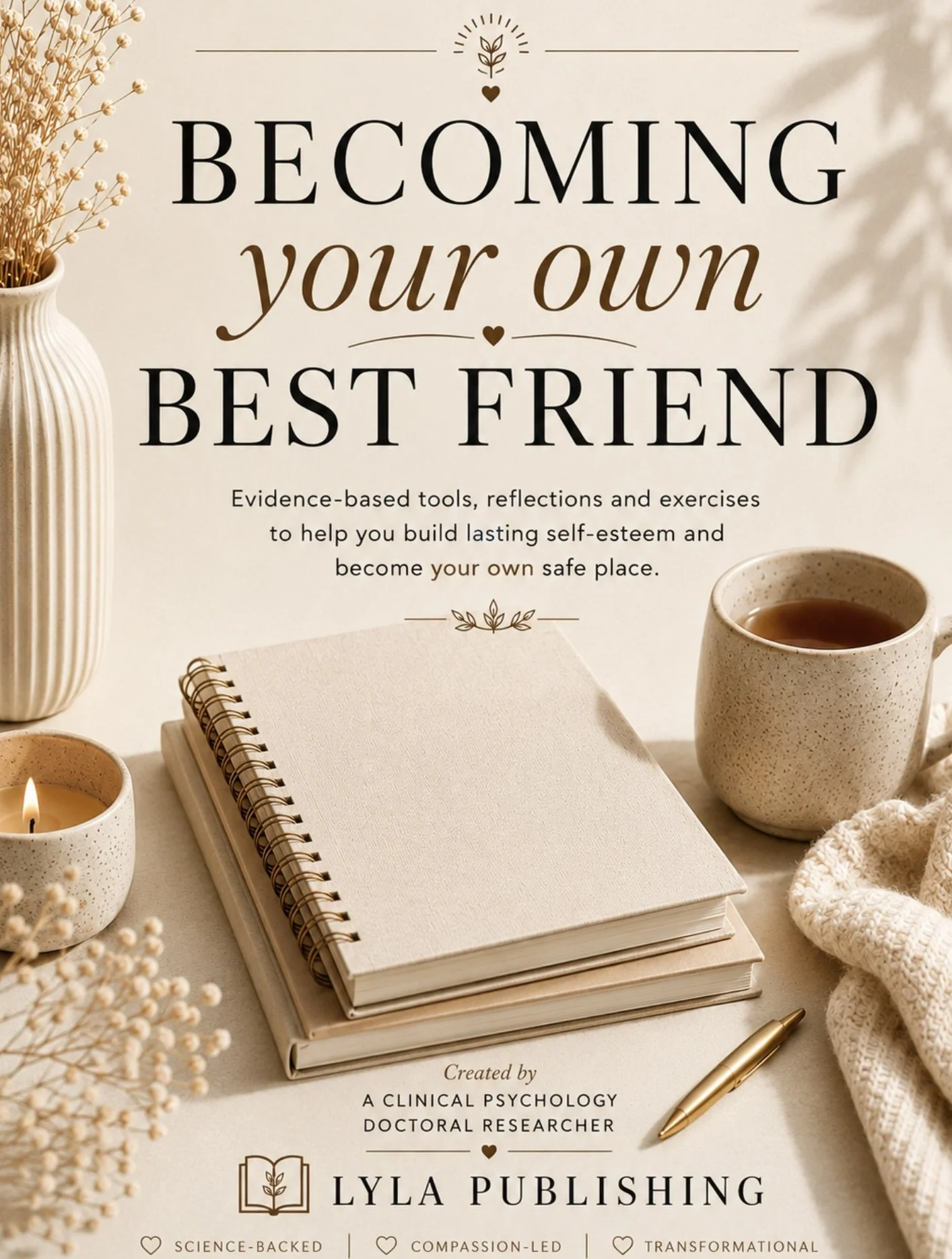 Becoming Your Own Best Friend: 192 Page Printable Self Esteem Workbook (PDF)
