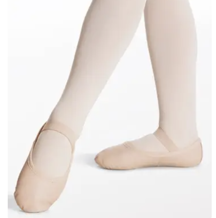 No-Tie Leather Ballet Shoes