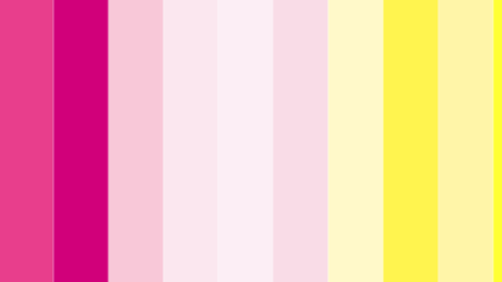 Colorful vertical bars in pink, light pink, white, light yellow, and yellow.