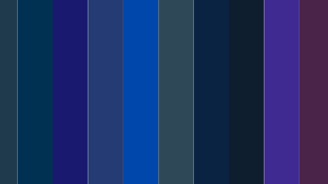 Vertical strips of various shades of blue and purple.